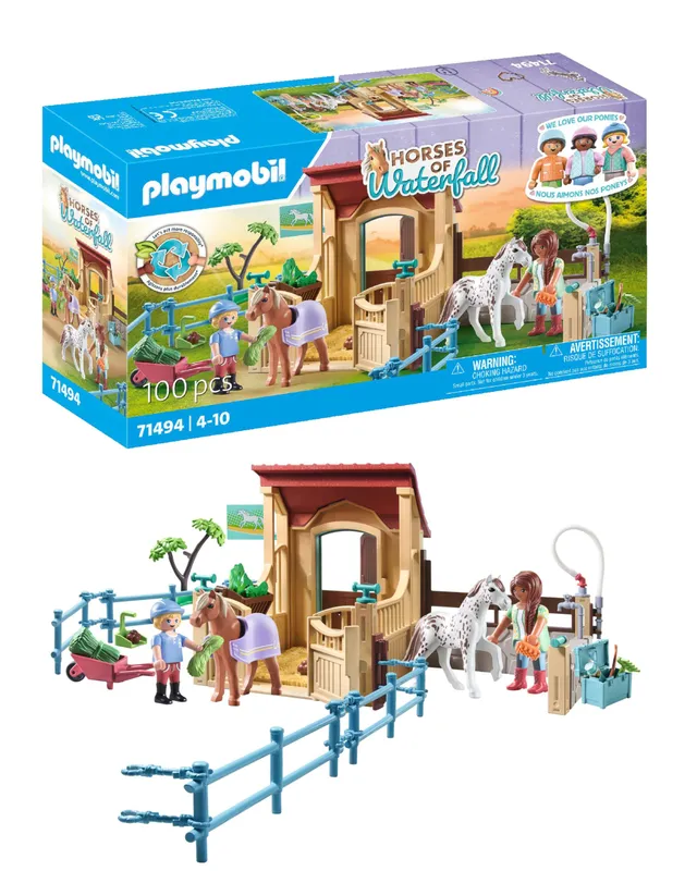 PLAYMOBIL Horses of Waterfall 71494 scuderia maneggio 100 pezzi 4 anni