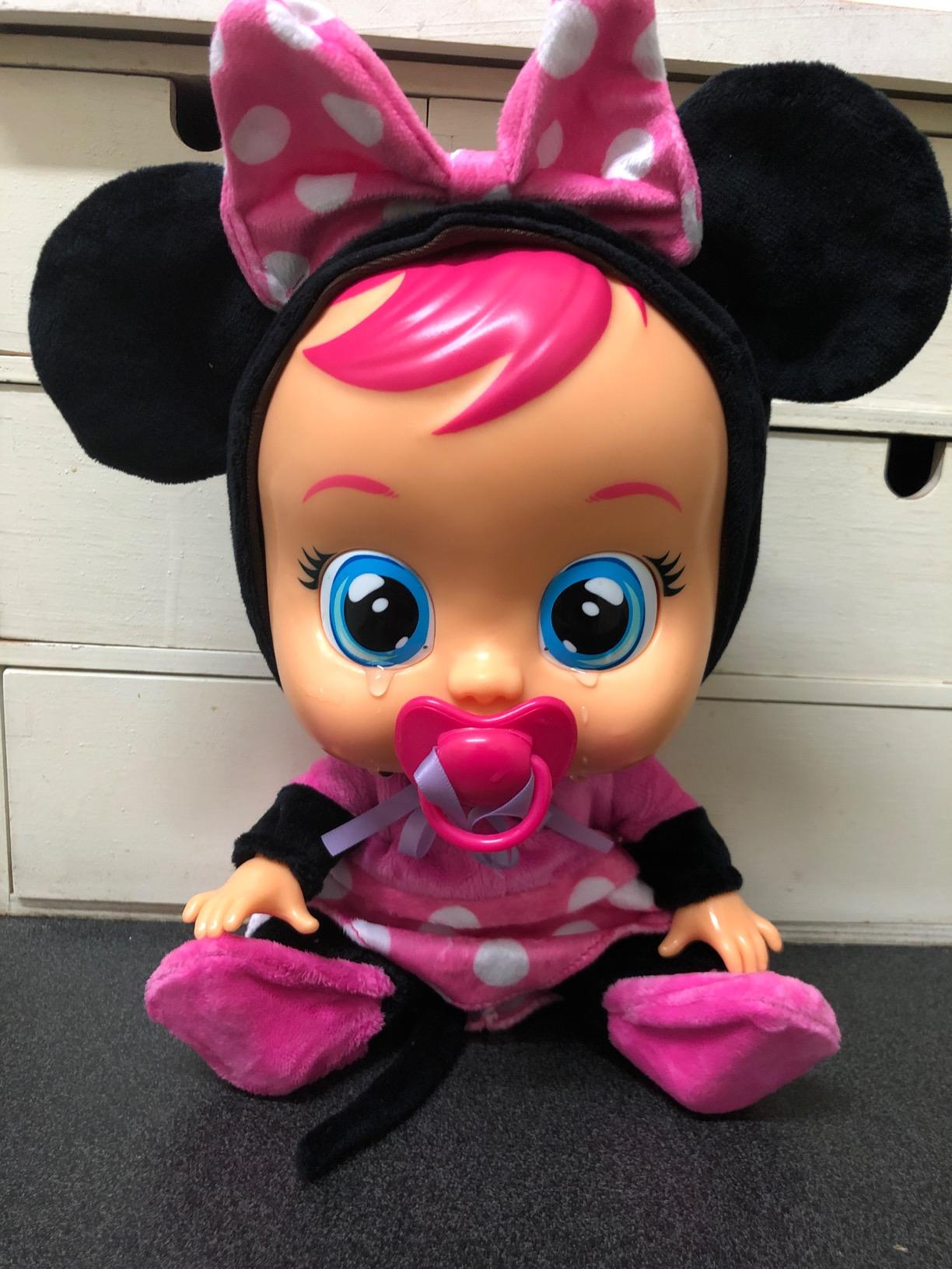 IMC Toys Cry Babies Minnie Bambola Interattiva Pigiama Lacrime Vere