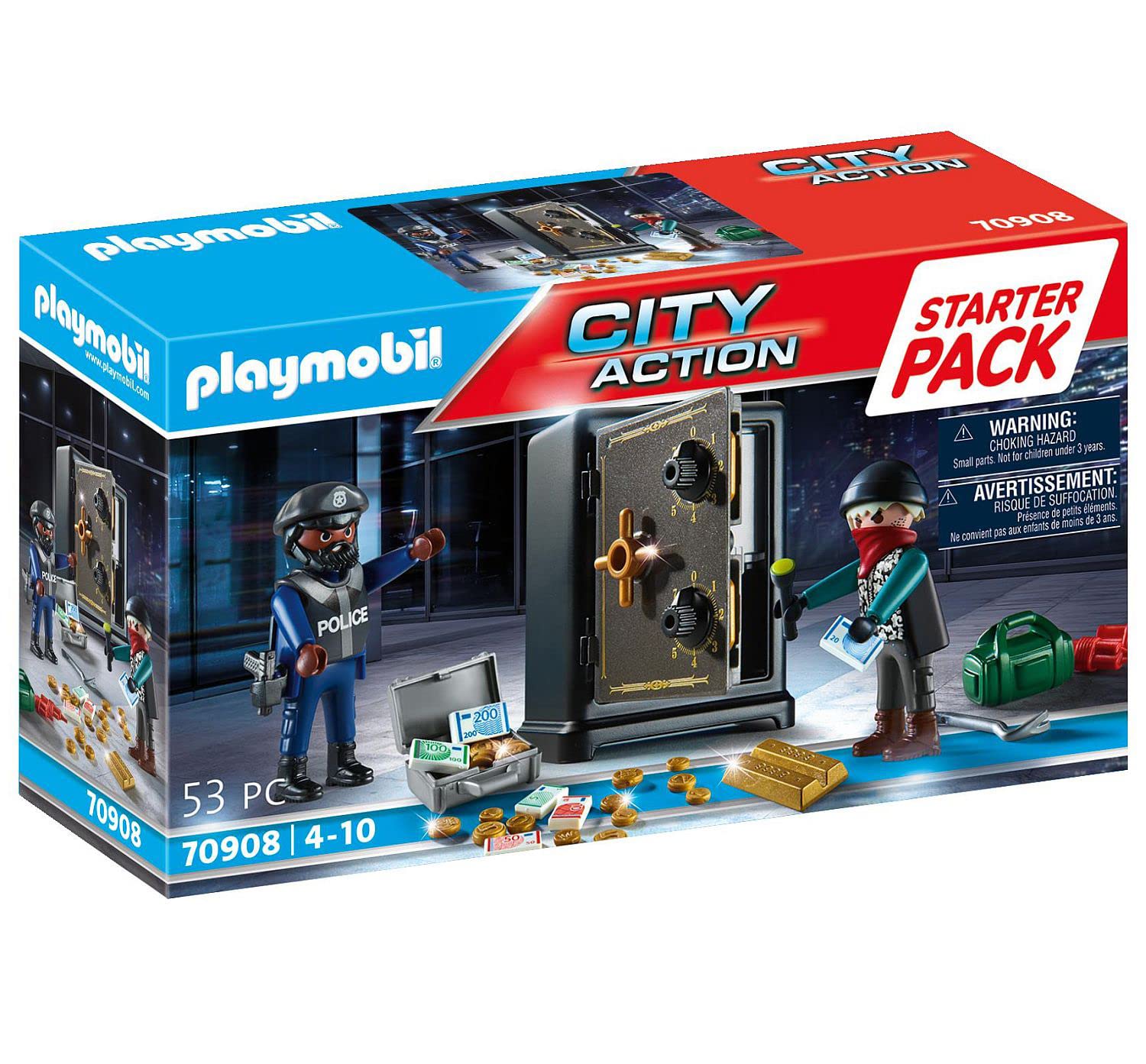 Playmobil 70908 Starter Pack Ladro Cassaforte 53 pezzi