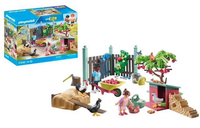 PLAYMOBIL myLife 71510 Allevamento Polli Giocattolo 77 Pezzi