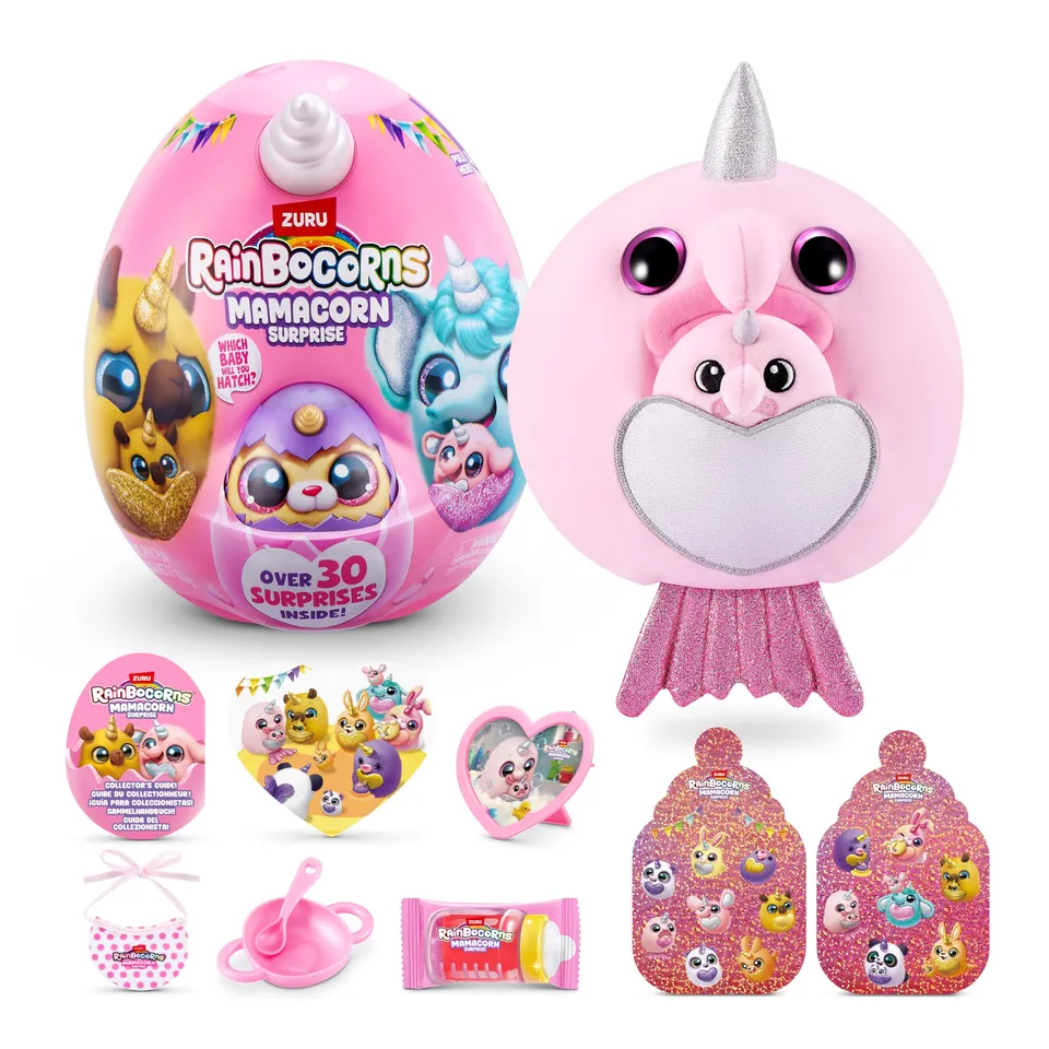 Rainbocorns Mamacorn Surprise peluche uovo Pesce Bolb 30 sorprese