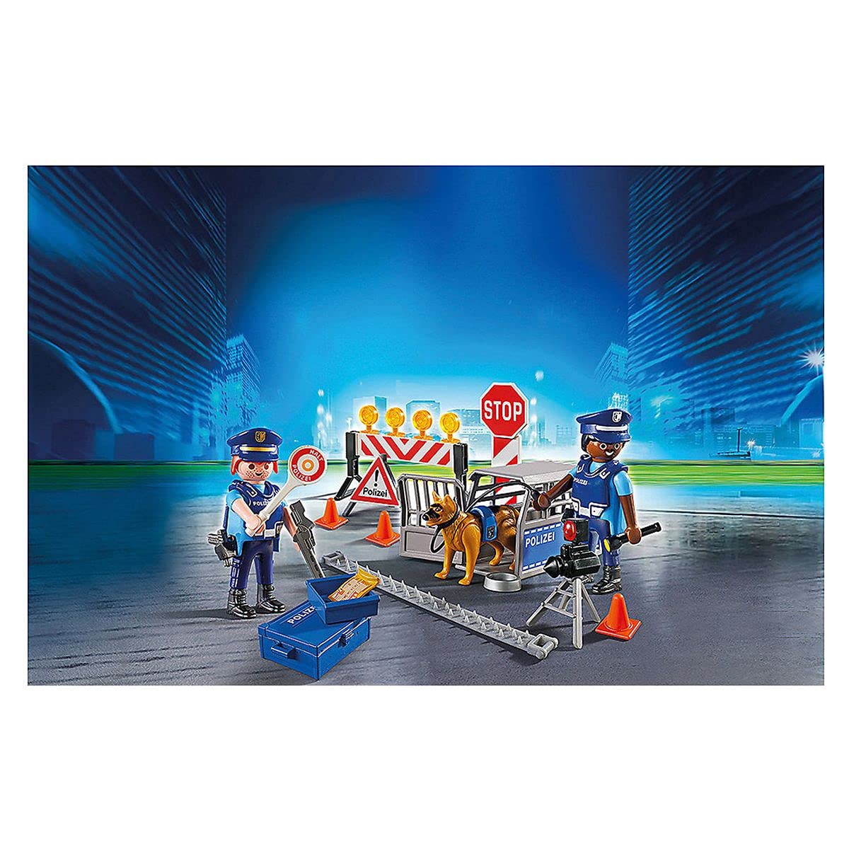 Playmobil City Action 6878 playset Blocco stradale 48 pezzi