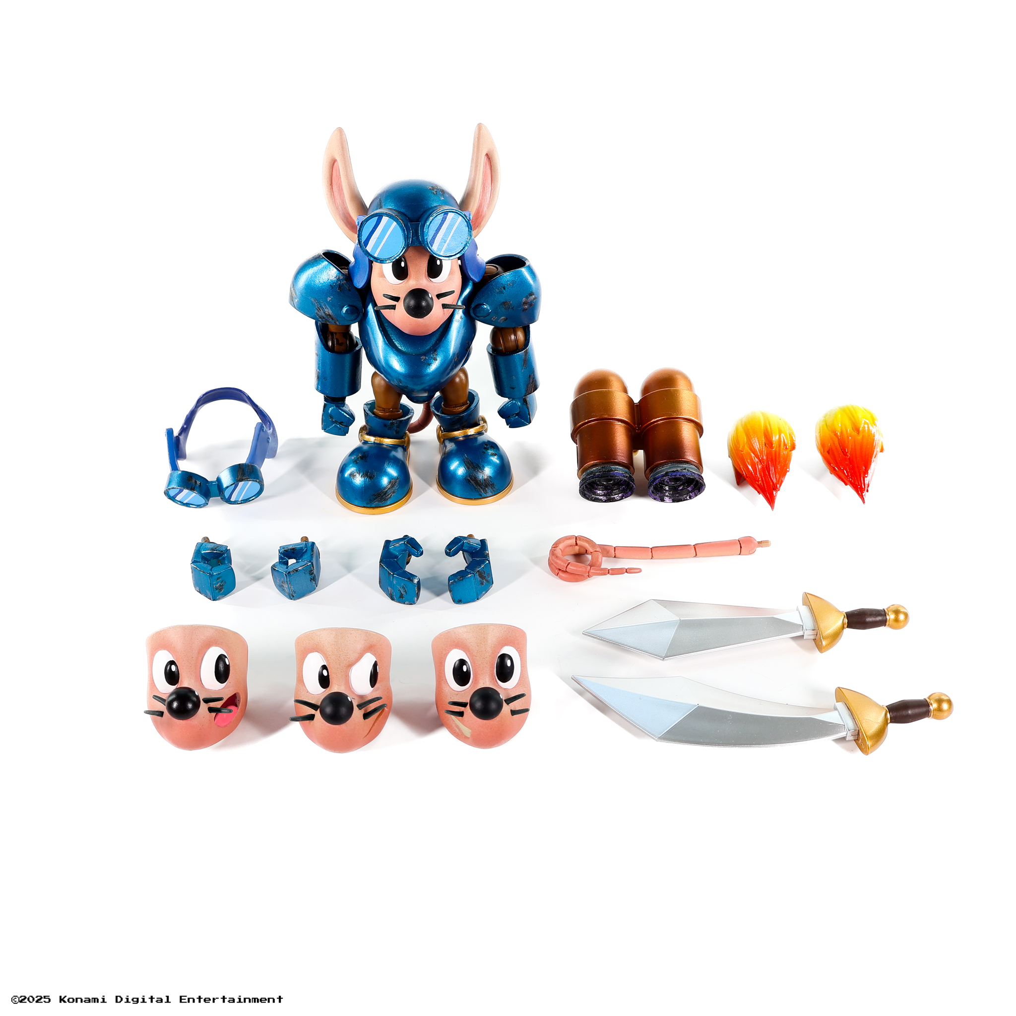 Premium DNA Rocket Knight Sparkster Battle Damage 1/12 Figure