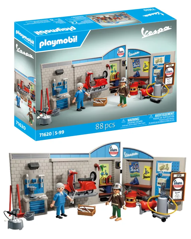 Playmobil Cars 71620 playset Garage Vespa Anni '60