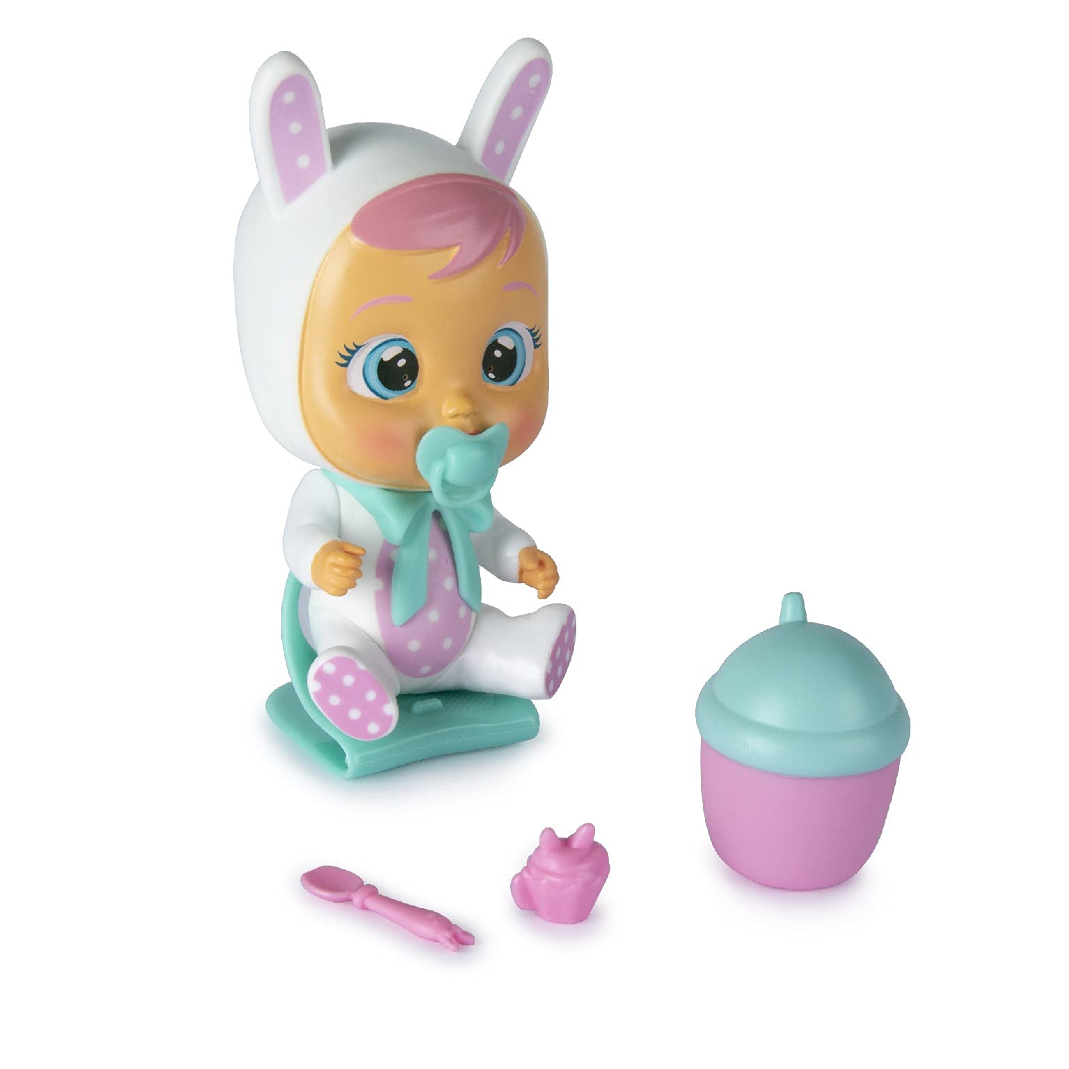 Cry Babies Magic Tears casetta biberon mini bambola 6 accessori
