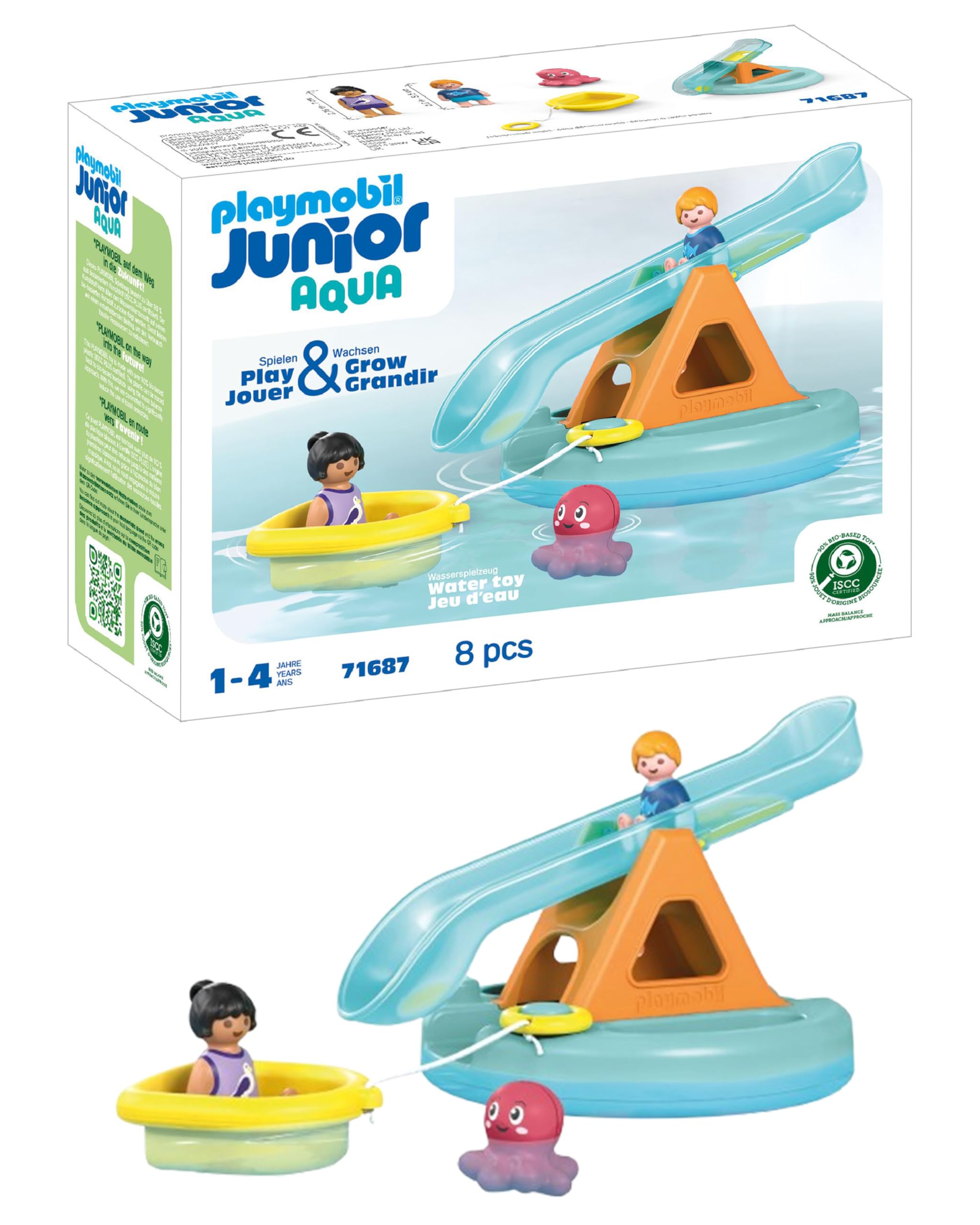 Playmobil Junior Aqua 71689 scivolo acqua animali marini 10 pezzi