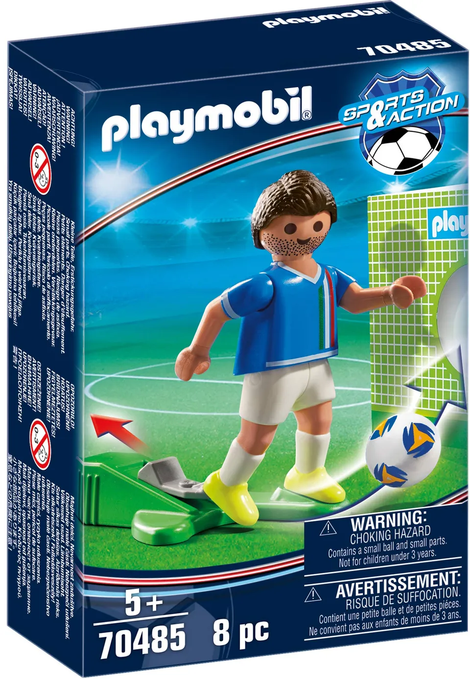PLAYMOBIL Sports 70485 calciatore Italia con pallone 5 anni
