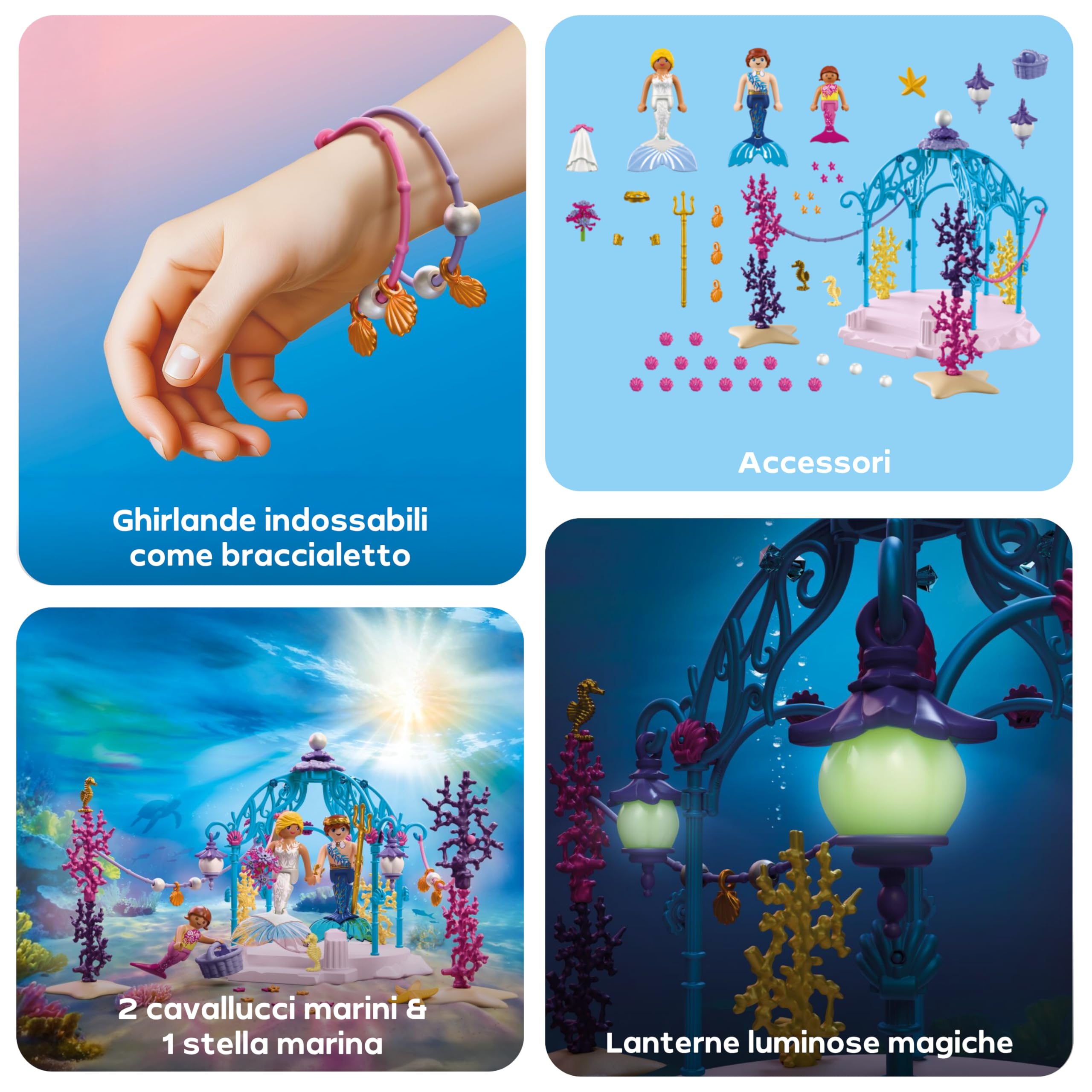 PLAYMOBIL Fantasy & Magic 72104 Matrimonio Sottomarino con Sirene