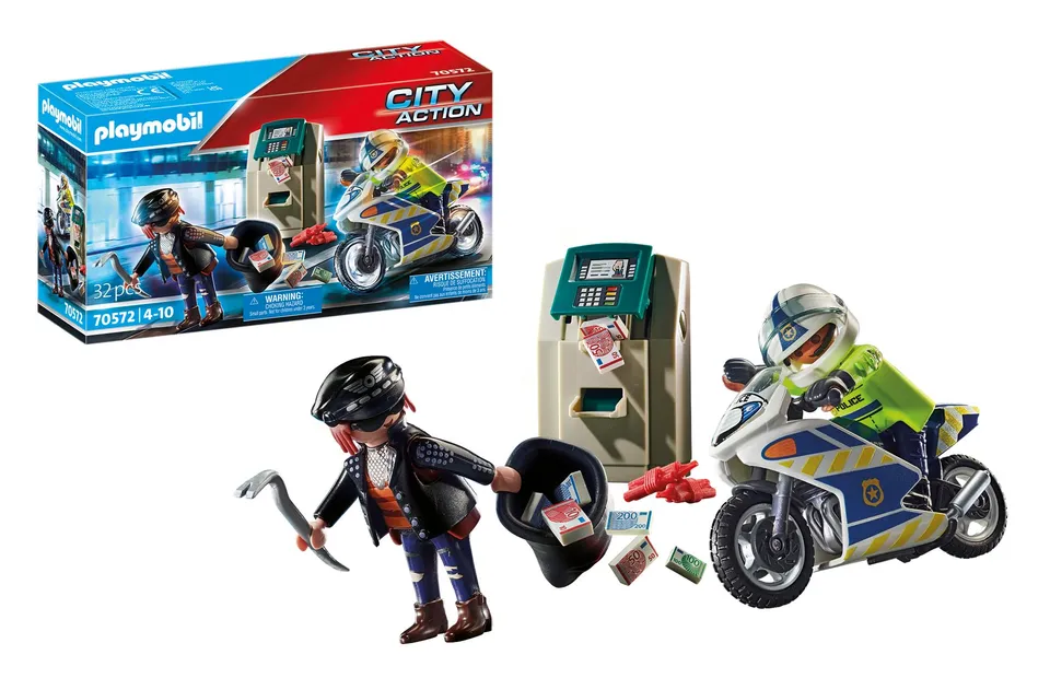 PLAYMOBIL City Action 70572 quad polizia con ladro 32 pezzi
