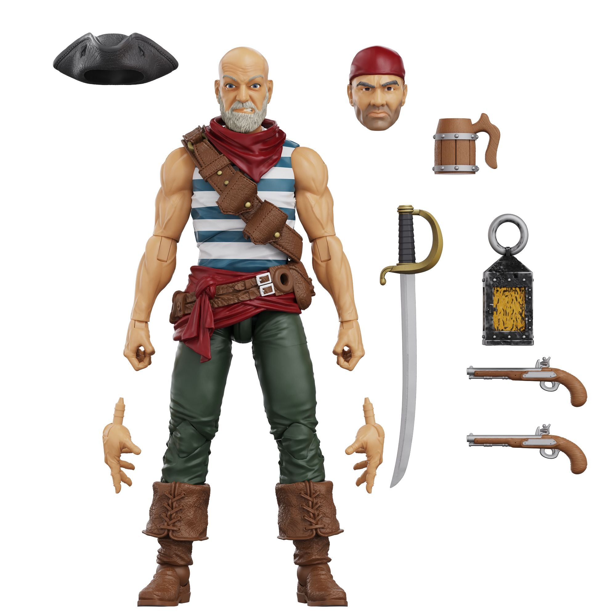 Boss Fight Hero HACKS Daniel Wright Action Figure Pirata
