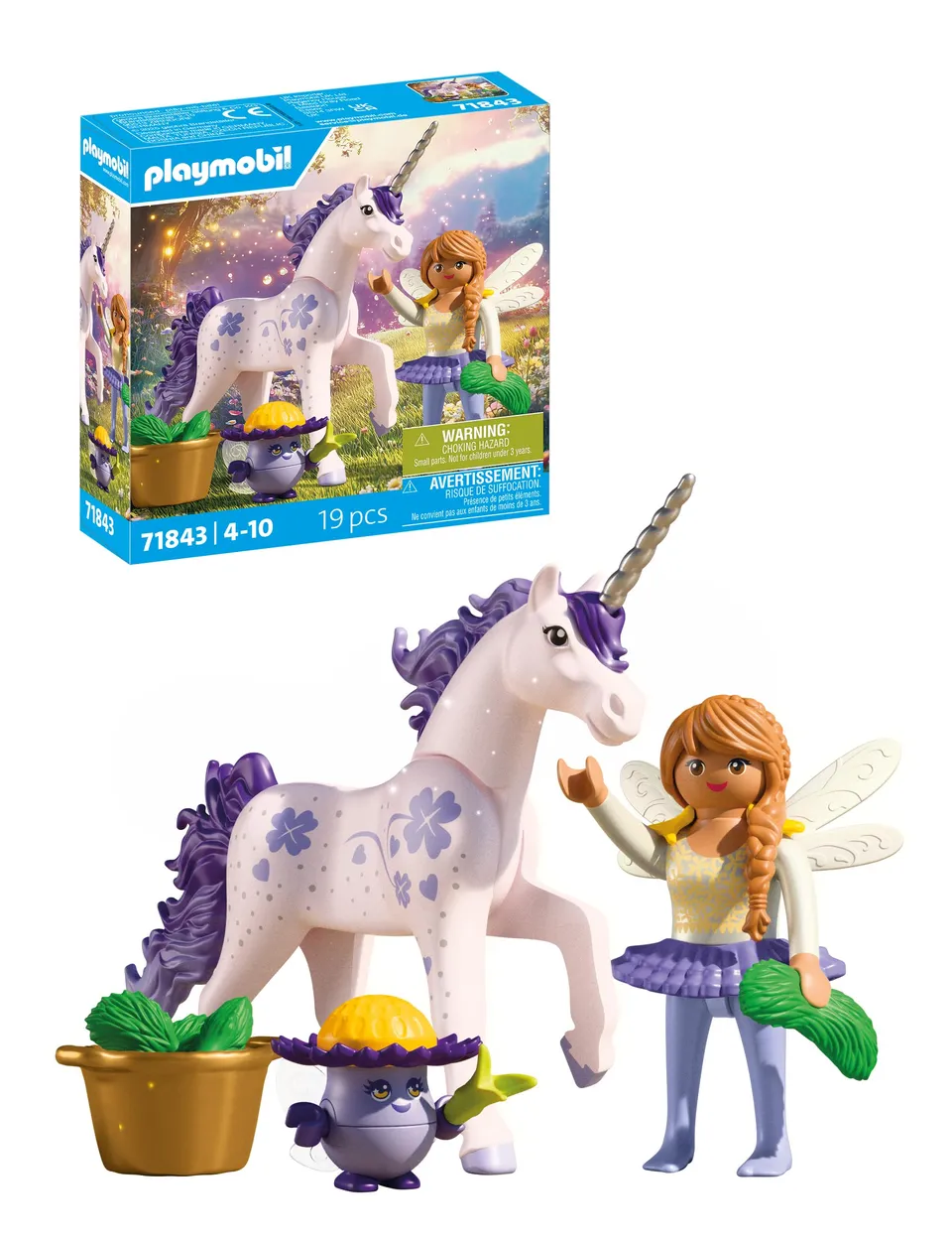 PLAYMOBIL Fantasy Magic Unicorno Lavanda con Fata figure