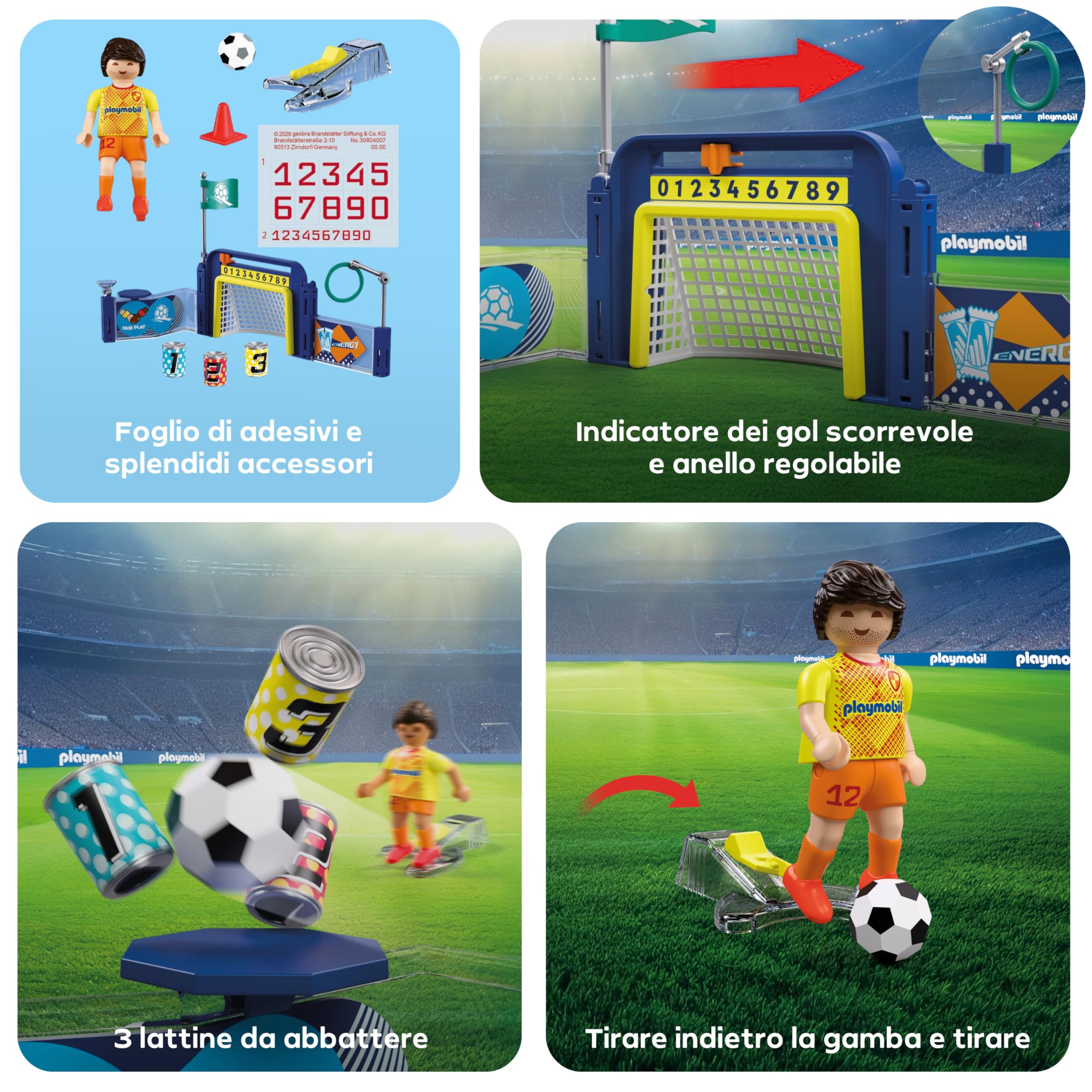 PLAYMOBIL My Life 72057 Stazione Allenamento Calcio Giocattolo 4 Anni