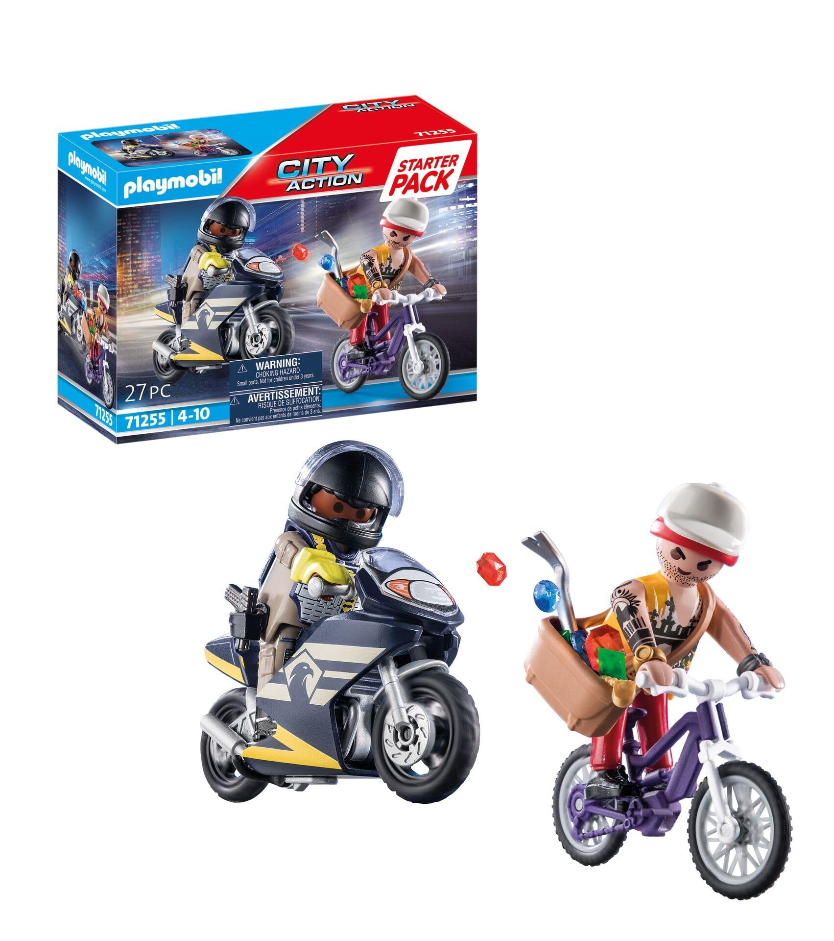 PLAYMOBIL City Action 71255 Starter Pack forze speciali playset moto