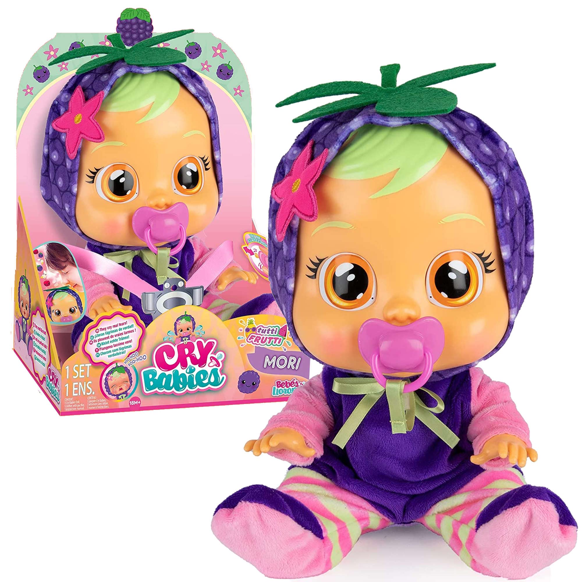 Cry Babies Tutti Frutti bambola Mori mora 30 cm profumata