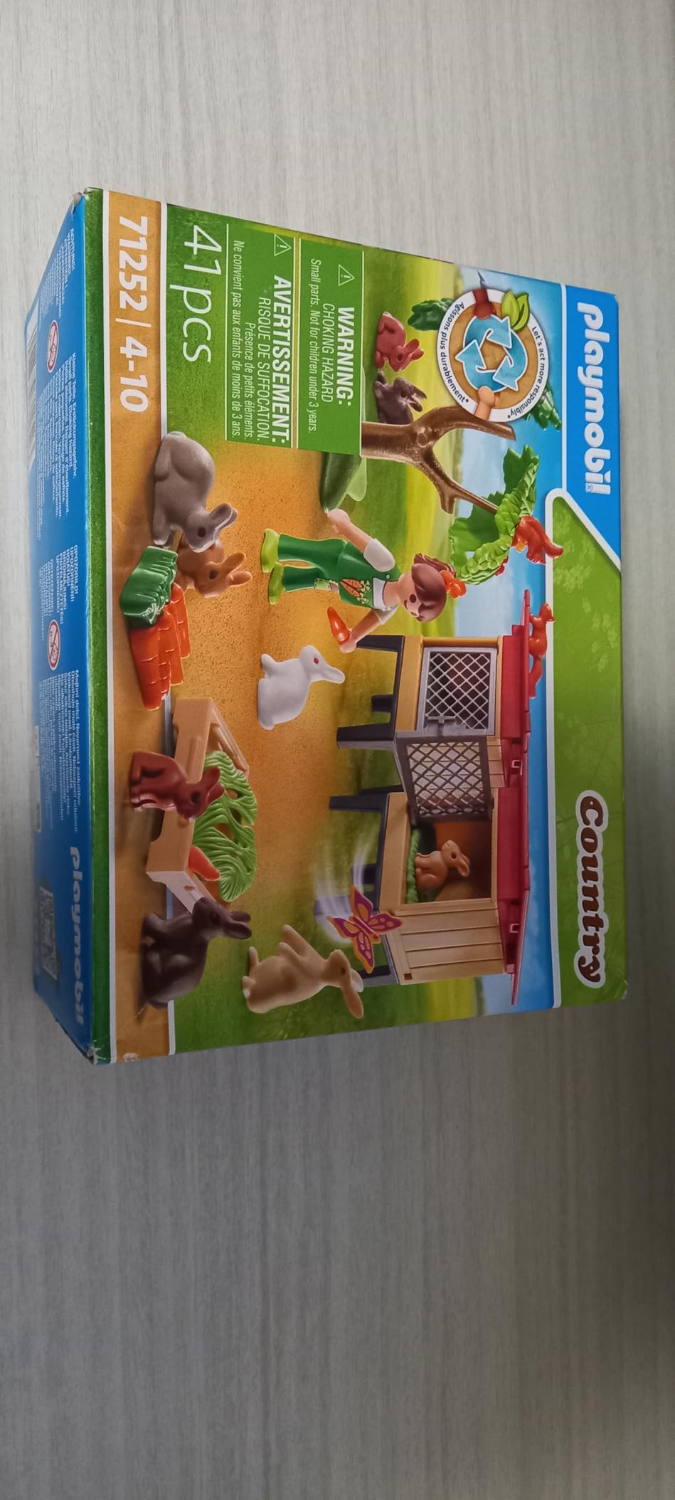 PLAYMOBIL Country 71252 Recinto Conigli Giocattolo 41 Pezzi