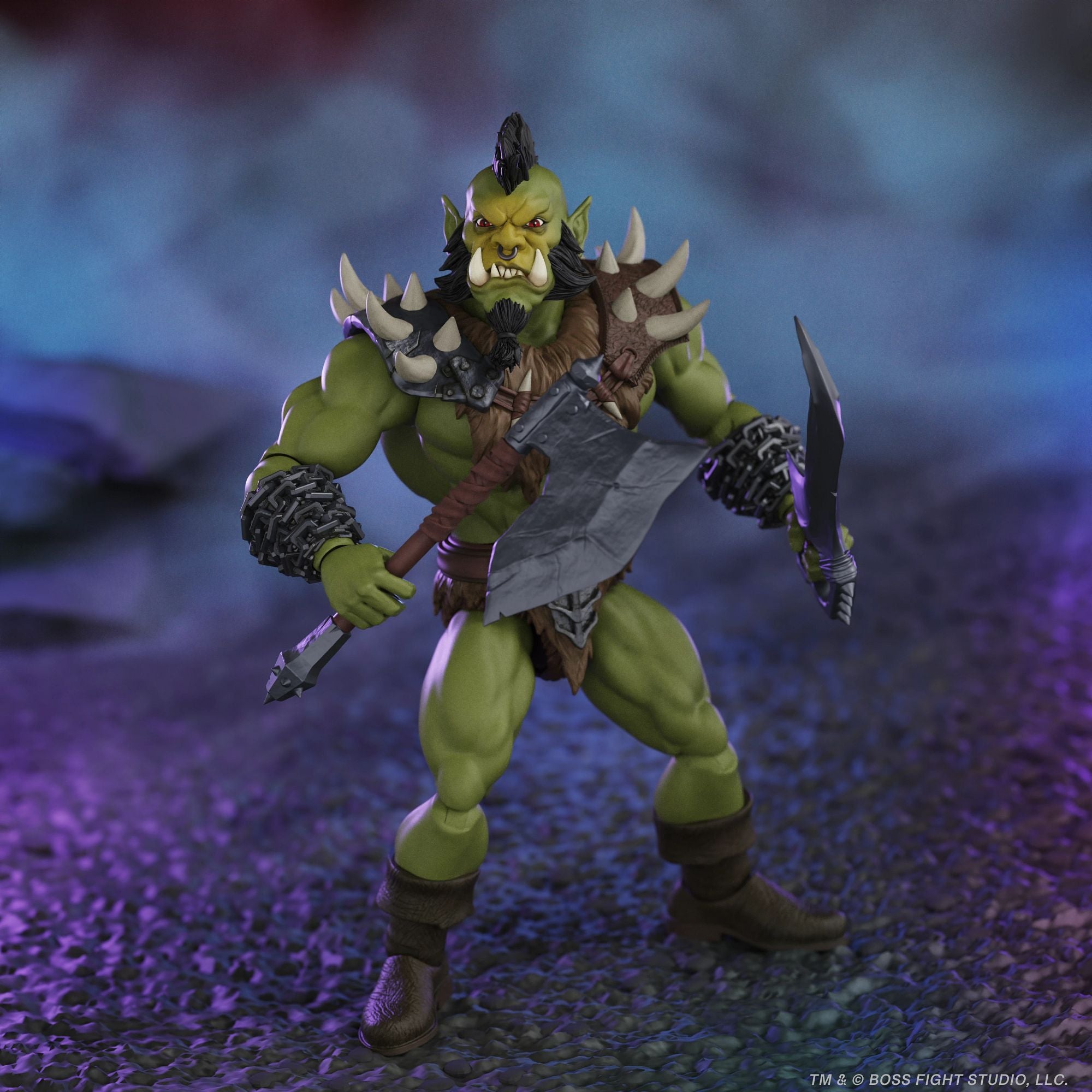 Boss Fight Studio Orc Warrior Chieftain action figure fantasy