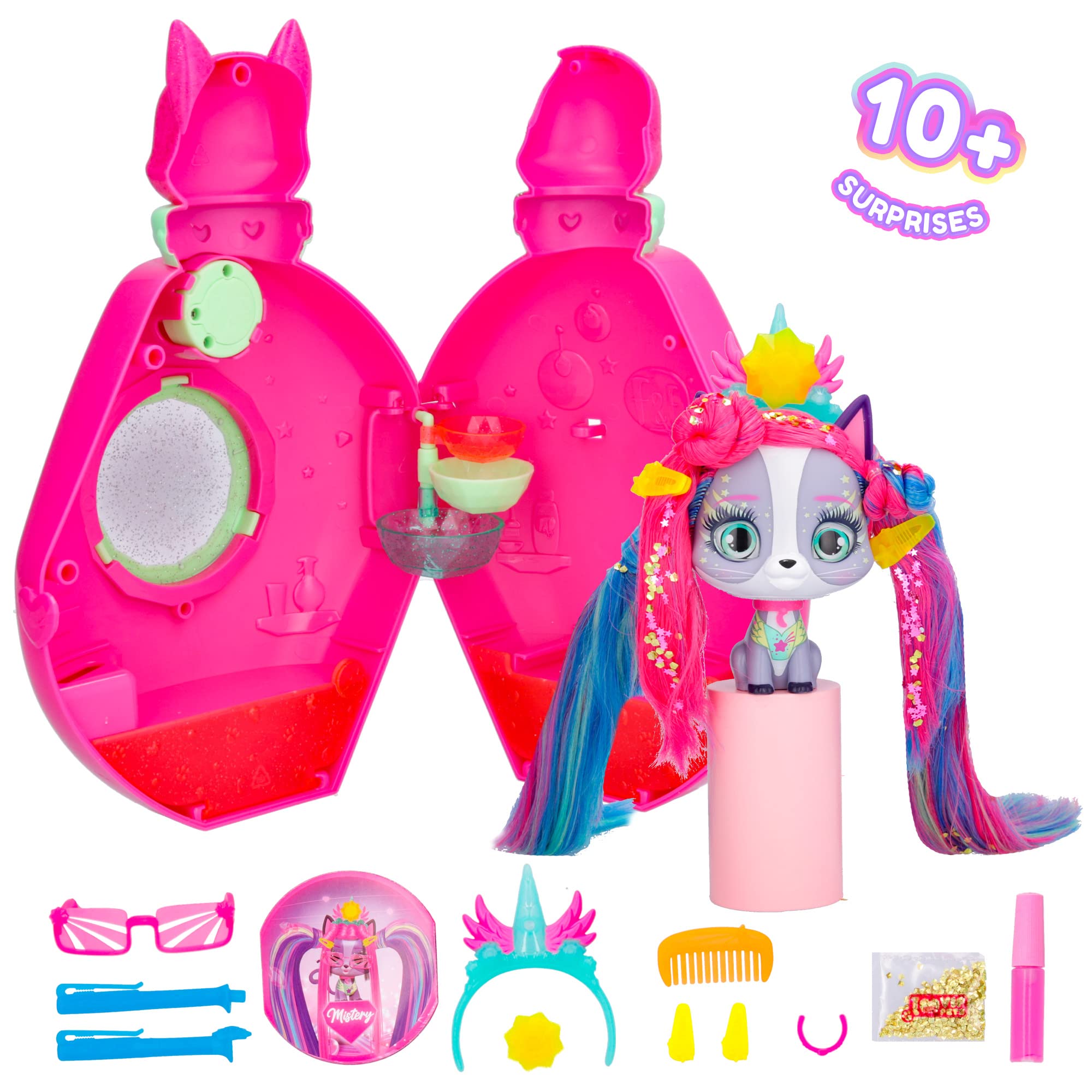 IMC Toys VIP Pets Cats Gattino Glow 15 Accessori Capsula UV