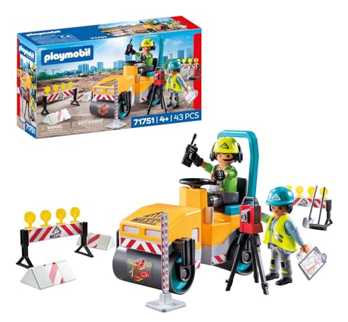 Playmobil Action Heroes 71751 cantiere stradale giocattolo