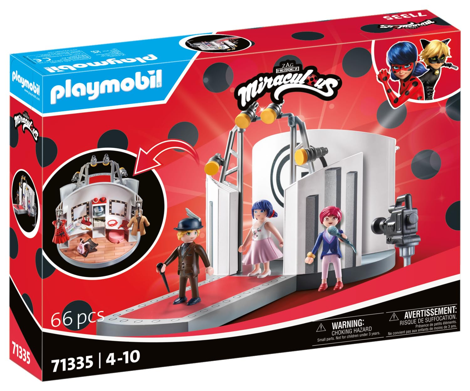 PLAYMOBIL Miraculous 71335 Sfilata Adrien Parigi playset moda