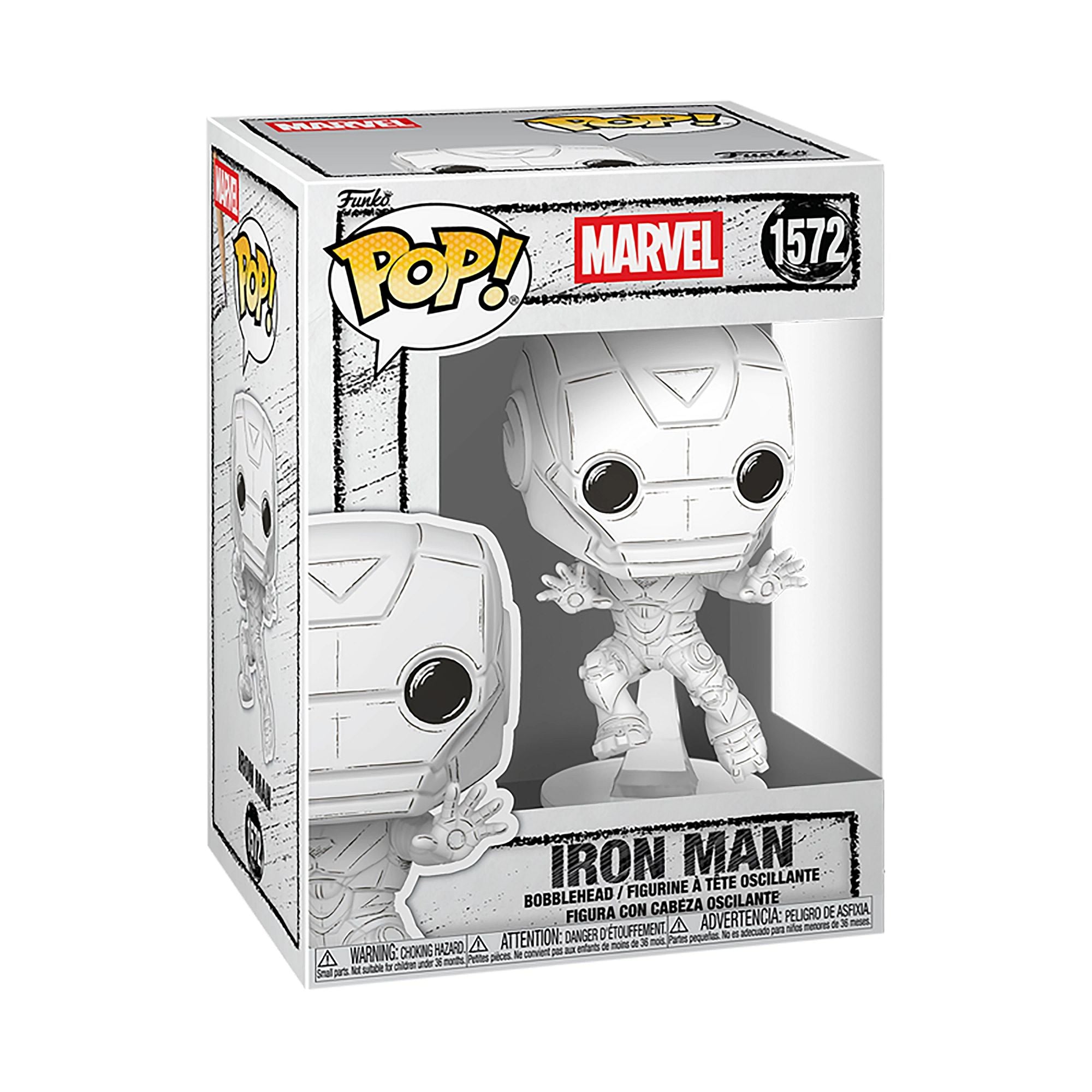 Funko Pop Marvel Sketched Iron Man vinile 15 cm