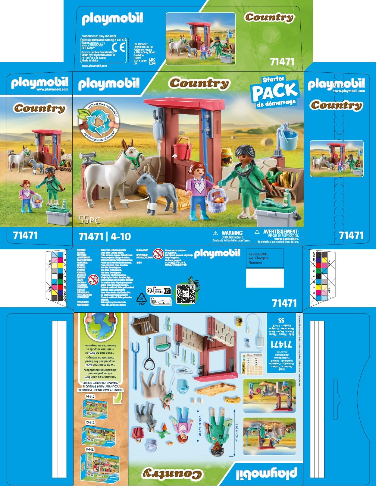 PLAYMOBIL Country visita veterinaria per asini starter pack