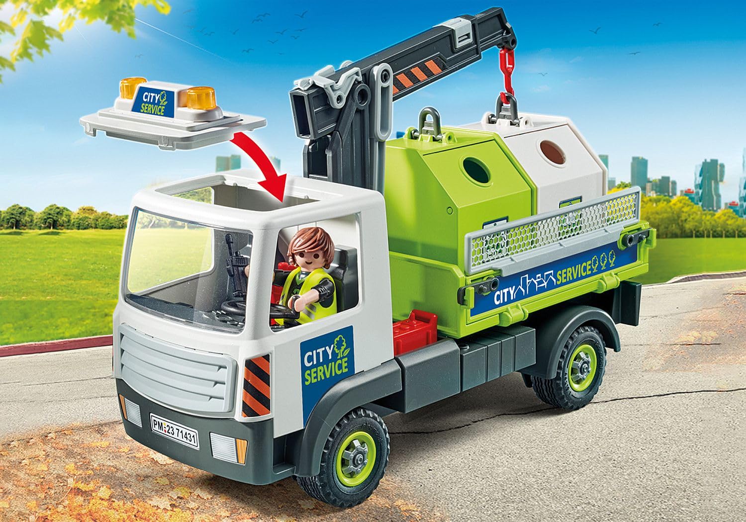 Playmobil City Action 71431 camion trasporto rifiuti 62 pezzi