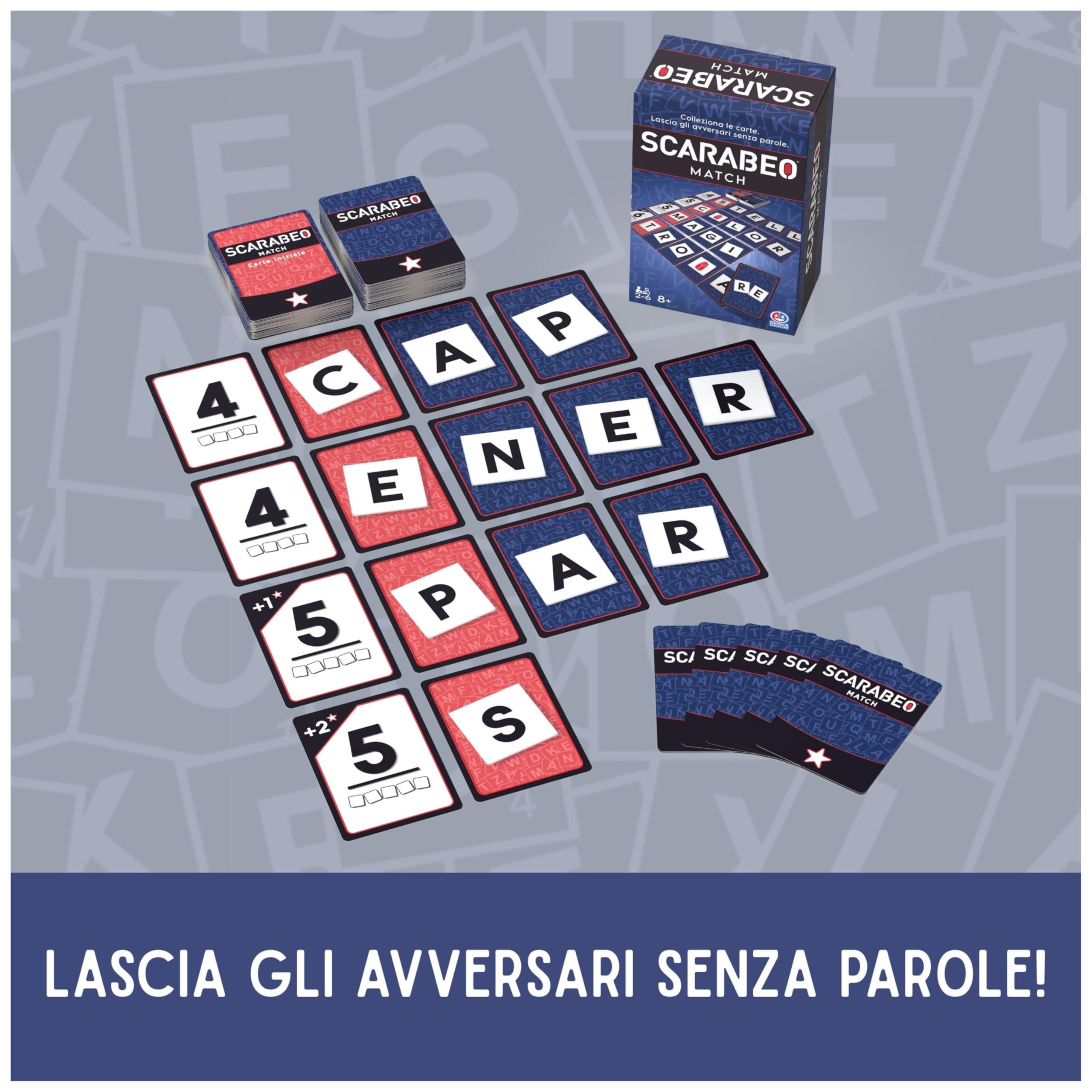 Spin Master Scarabeo Match gioco di carte 8+ anni