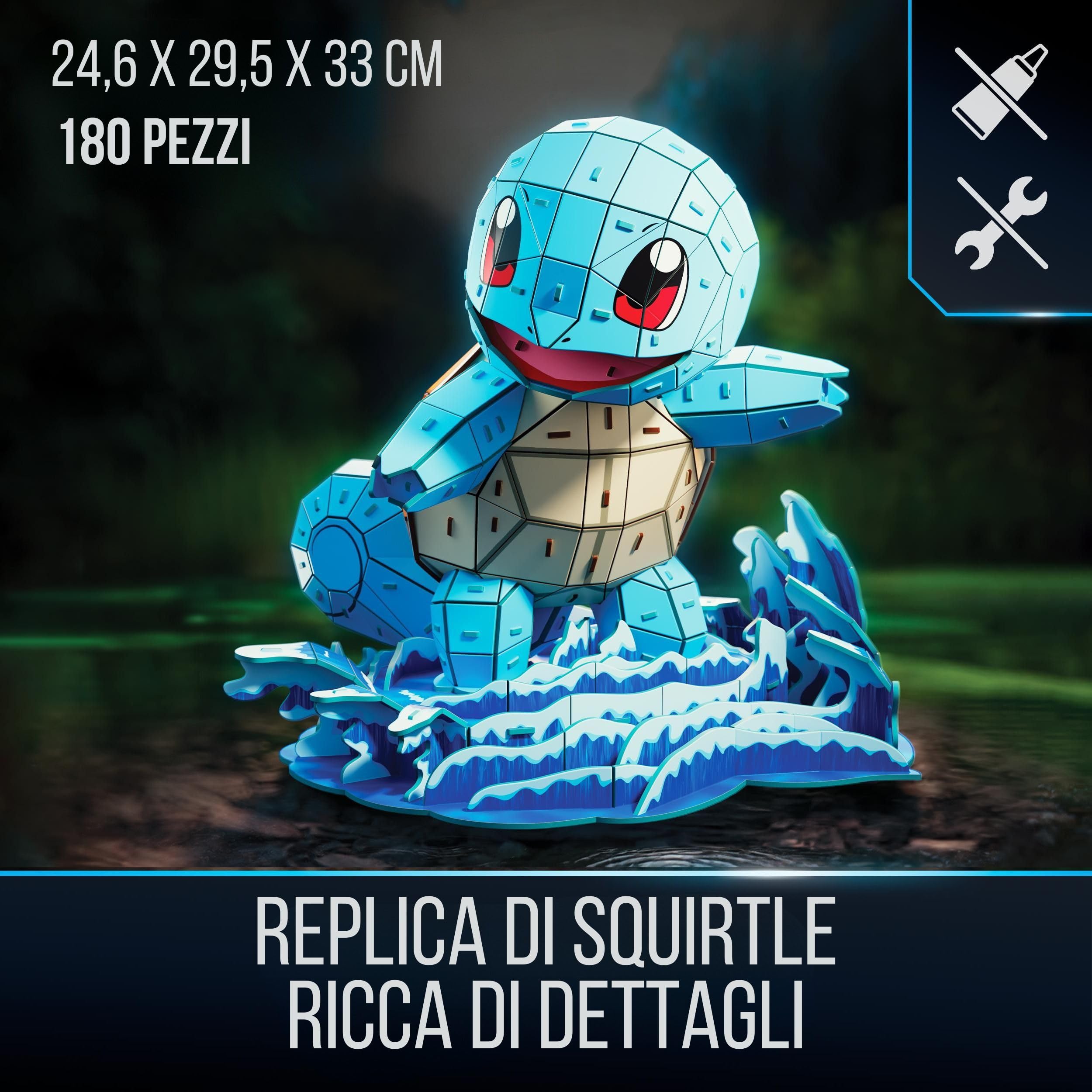 4D Build Pokémon Squirtle puzzle 3D 180 pezzi 12+