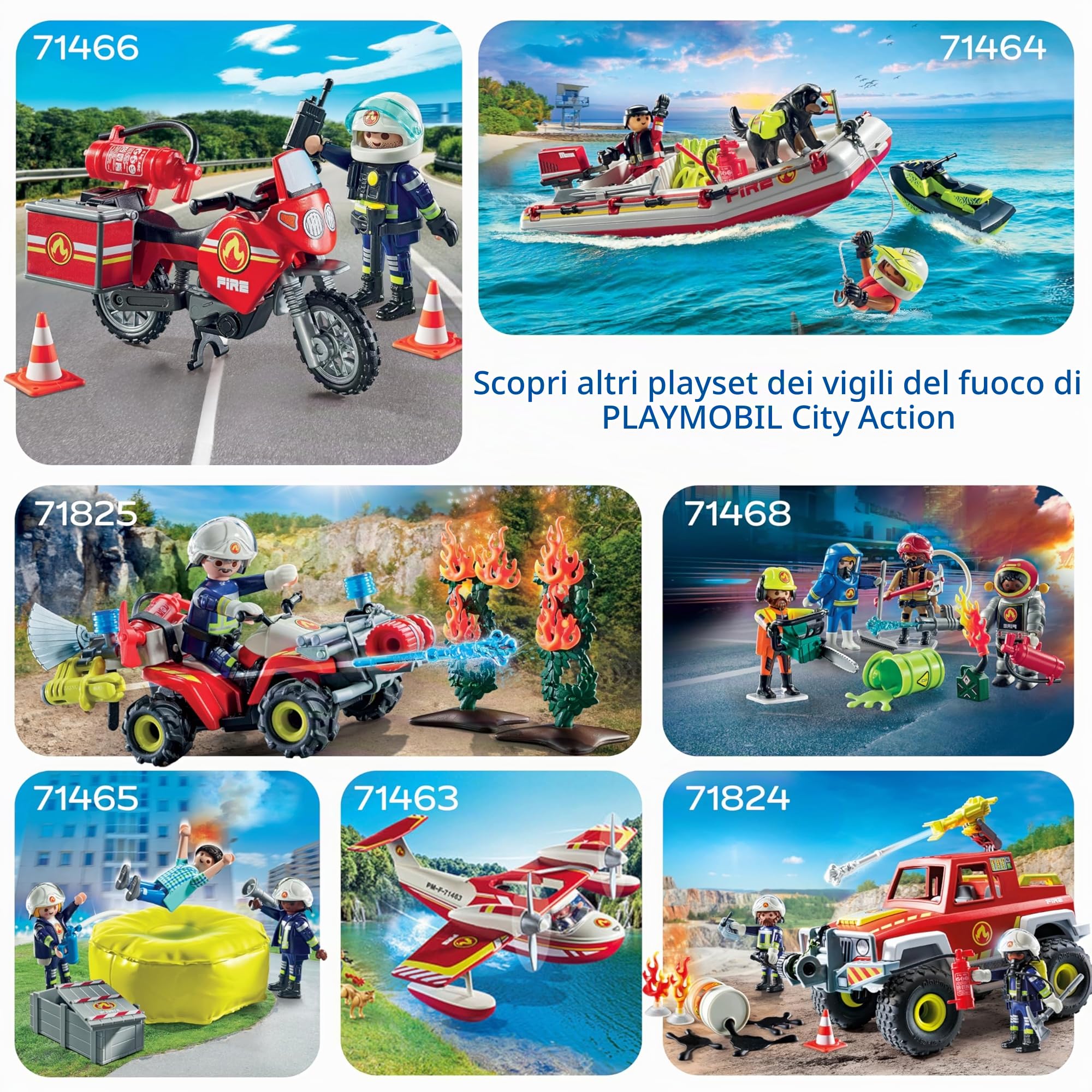 PLAYMOBIL 71233 City Action camion pompieri con scala