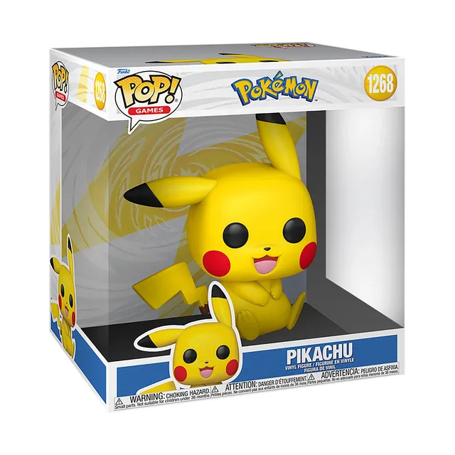 Funko Pop! Jumbo Pokemon Pikachu seduto figure vinile