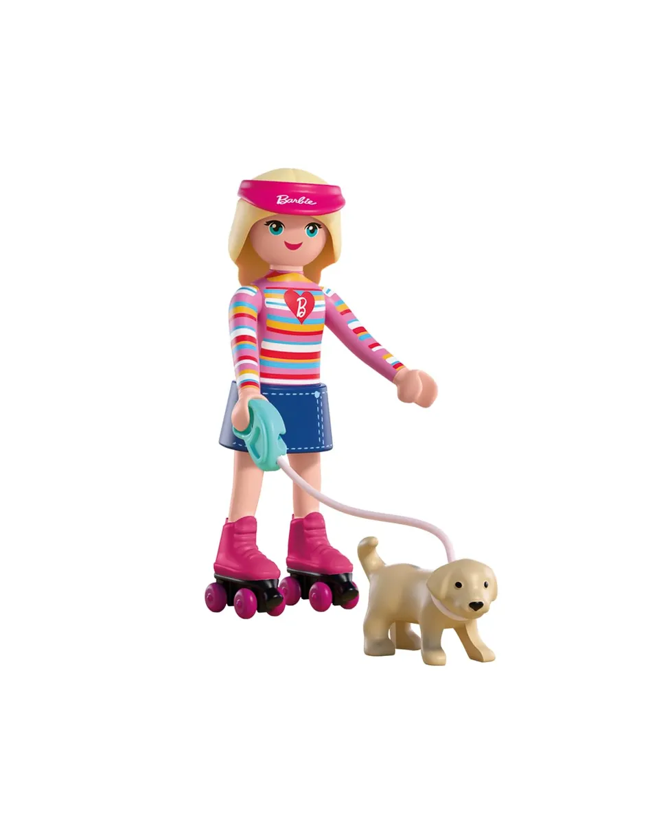 Playmobil Barbie 72126 playset pattini Malibu con Taffy