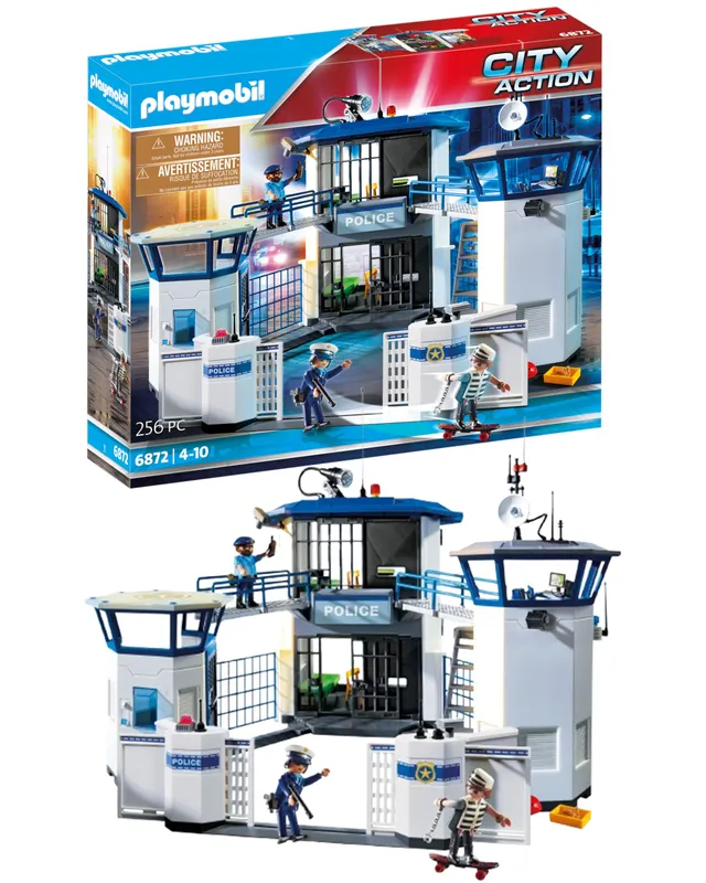 PLAYMOBIL City Life 6872 Centrale Polizia Playset con Prigione