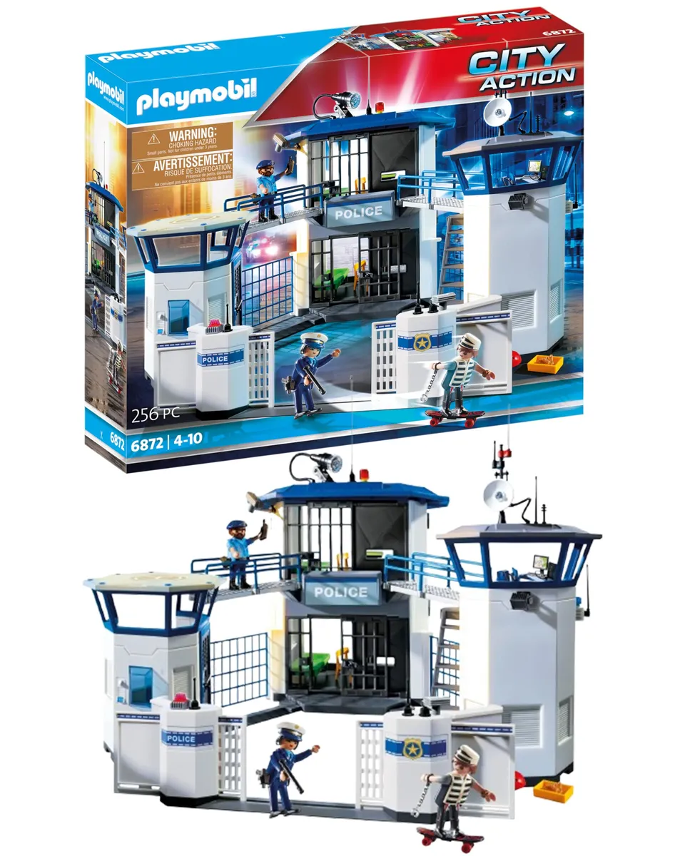 PLAYMOBIL City Life 6872 Centrale Polizia Playset con Prigione