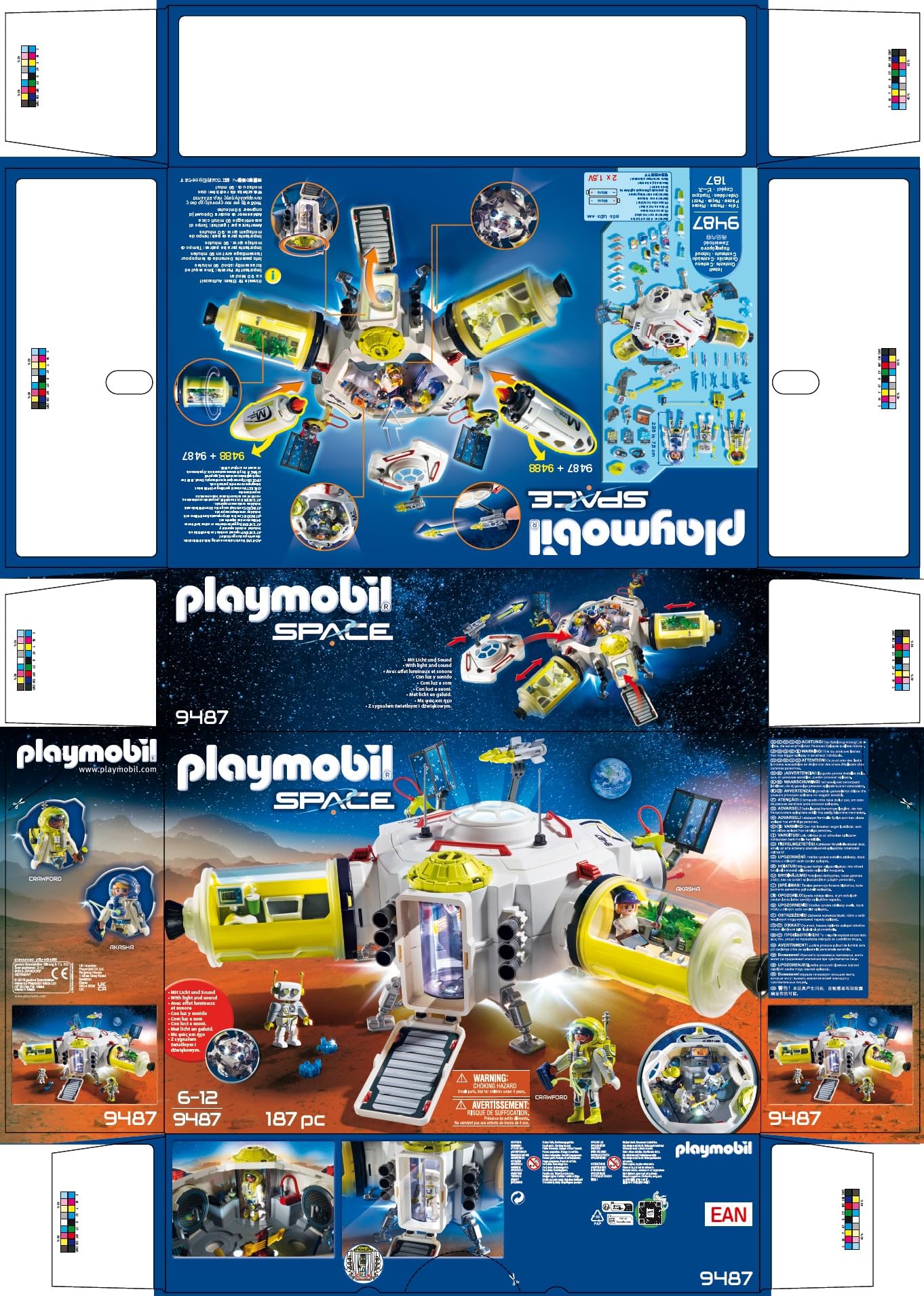 Playmobil Space 9487 stazione spaziale Marte playset 187 pezzi