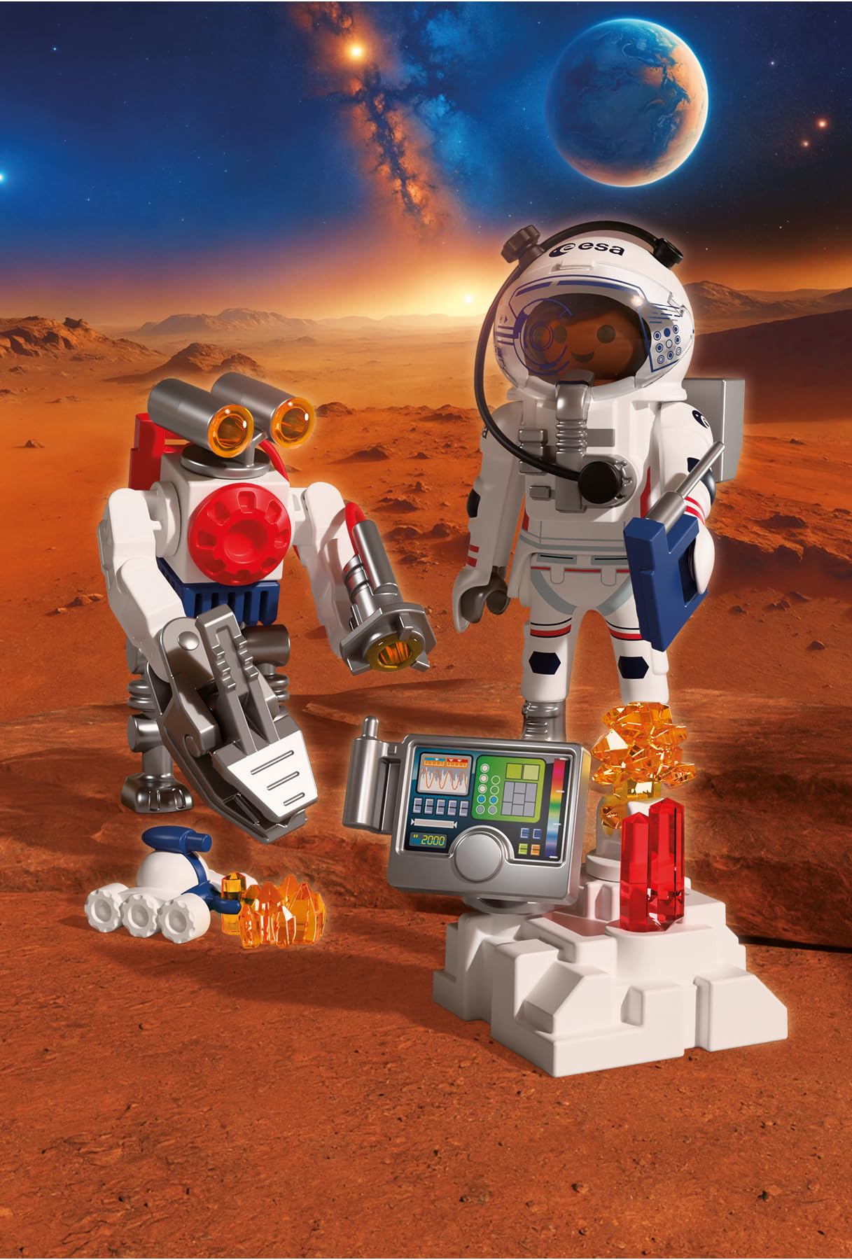 Playmobil Space 72014 astronauta ESA con robot playset