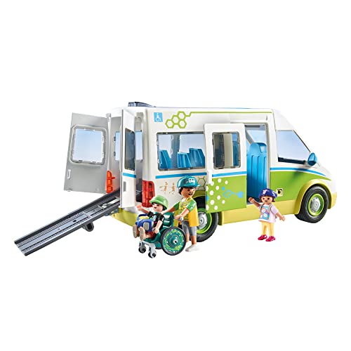 Playmobil City Life 71329 scuolabus giocattolo con rampa