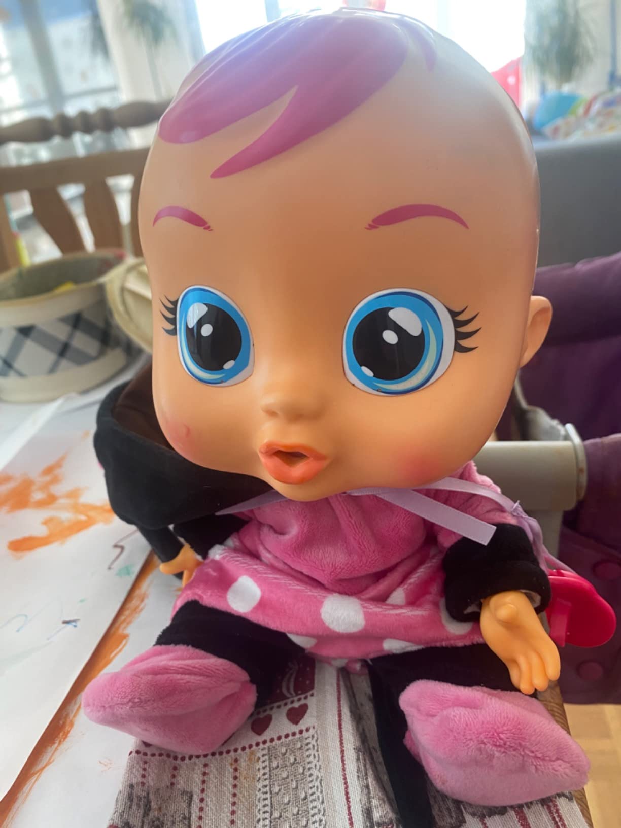 IMC Toys Cry Babies Minnie Bambola Interattiva Pigiama Lacrime Vere