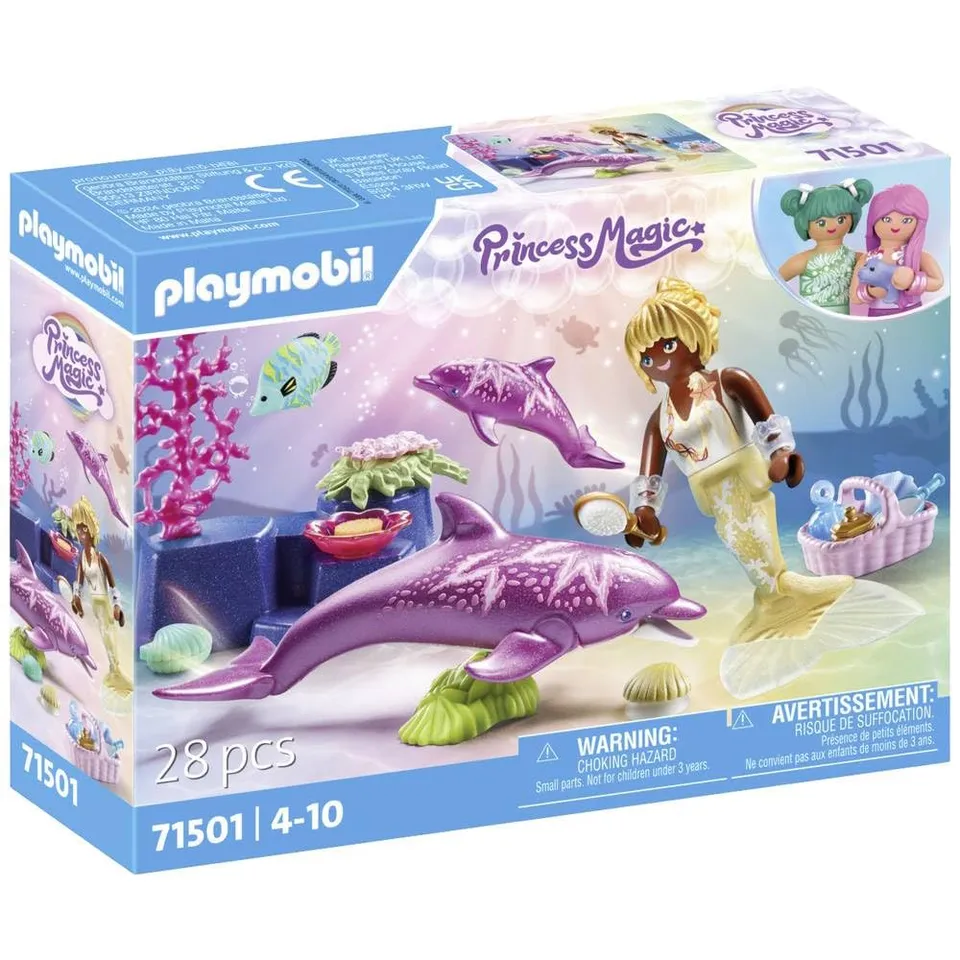 PLAYMOBIL Princess Magic 71501 Sirenetta con delfini
