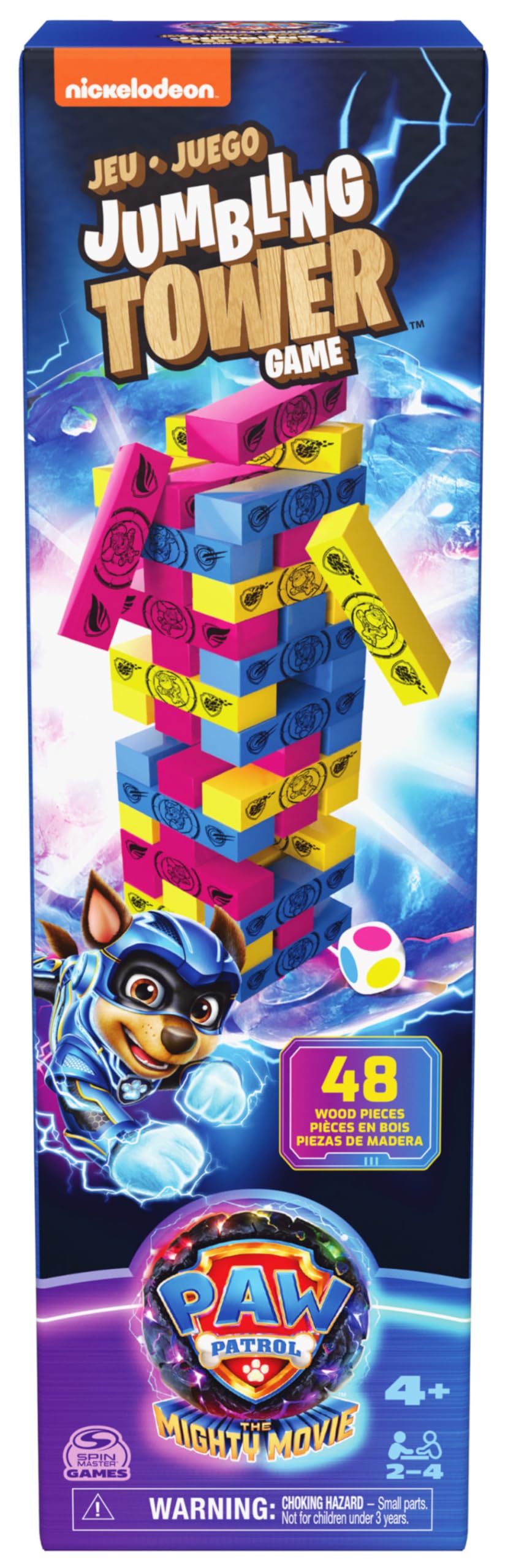 Spin Master Kids Paw Patrol Jumbling Tower gioco legno 48 pezzi