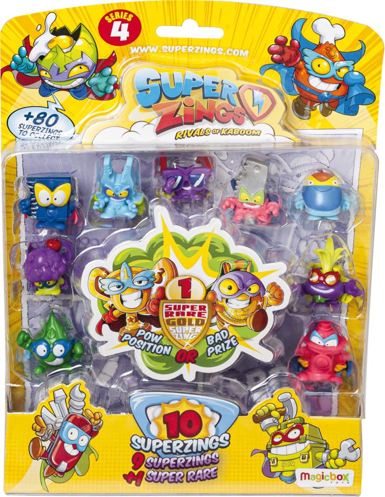 SuperThings Serie 4 PSZ4B016IN00 blister 10 figure oro