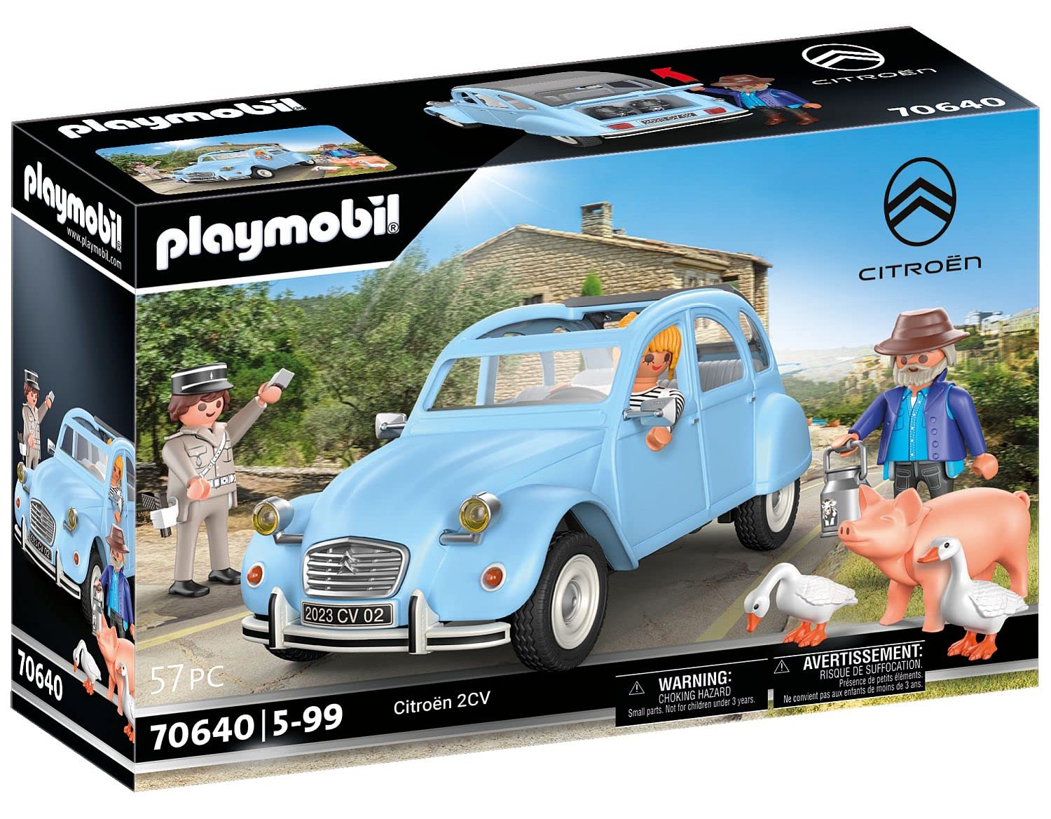PLAYMOBIL 70640 Citroen 2 CV macchinina beige 57 pezzi