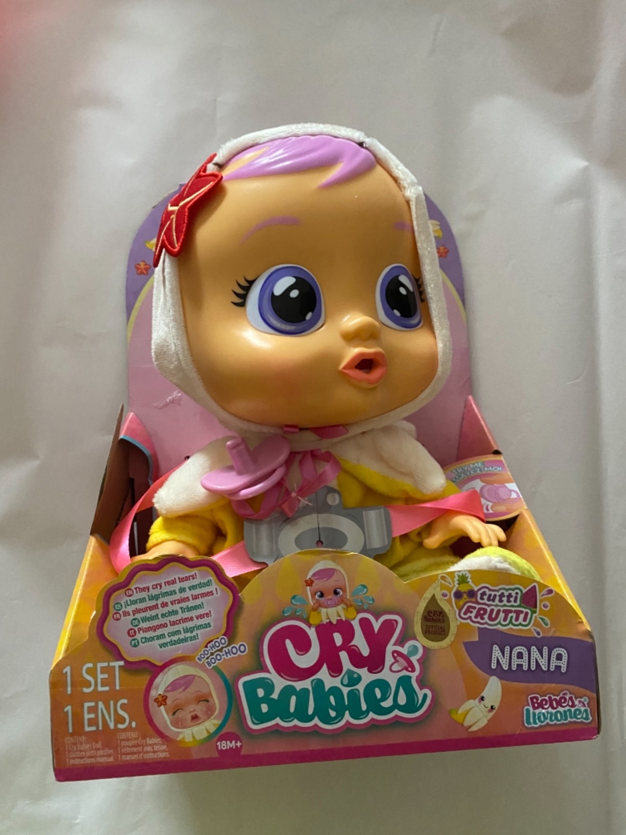 Cry Babies Tutti Frutti Nana bambola banana 30 cm