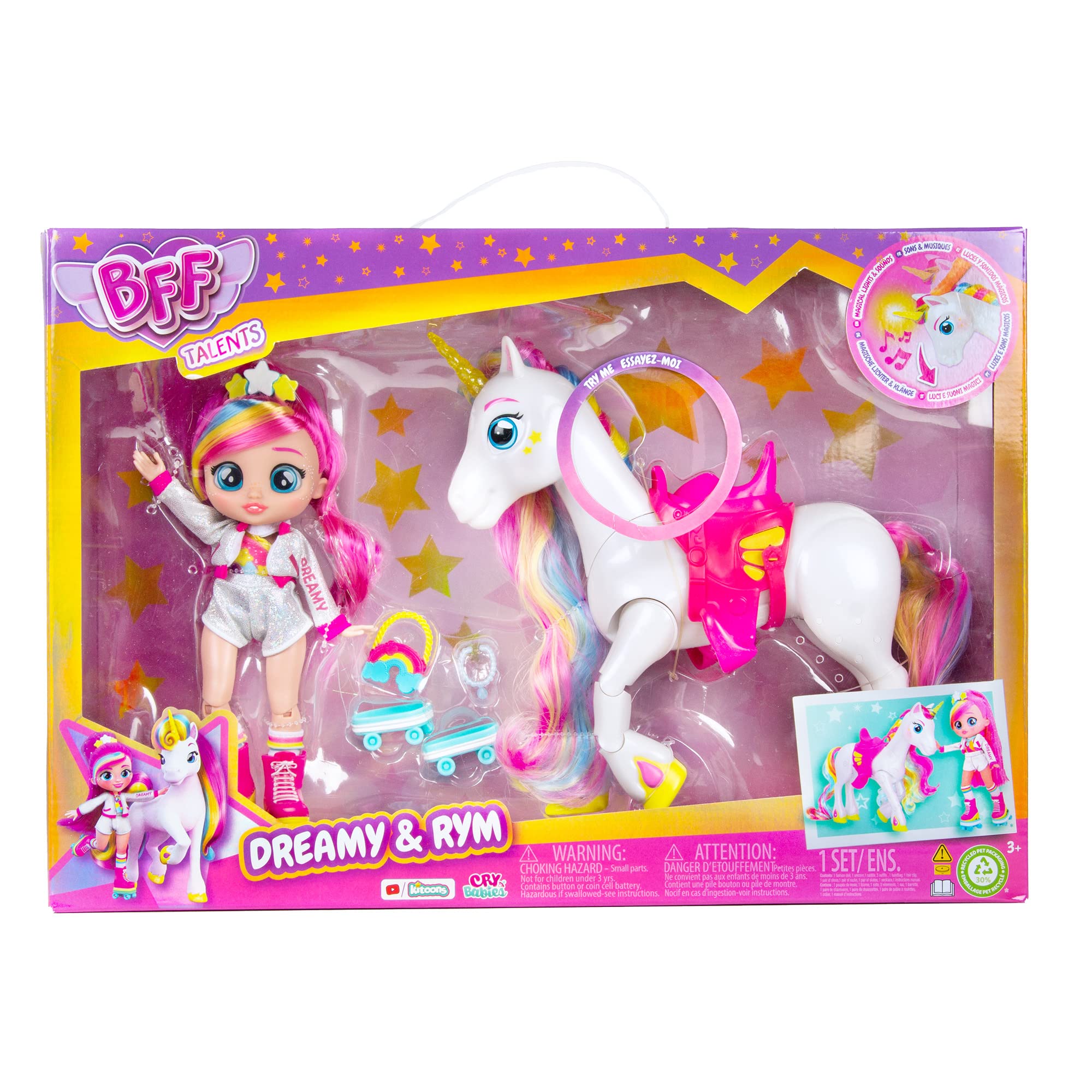 IMC Toys BFF Dreamy Rym bambola fashion con unicorno pack deluxe