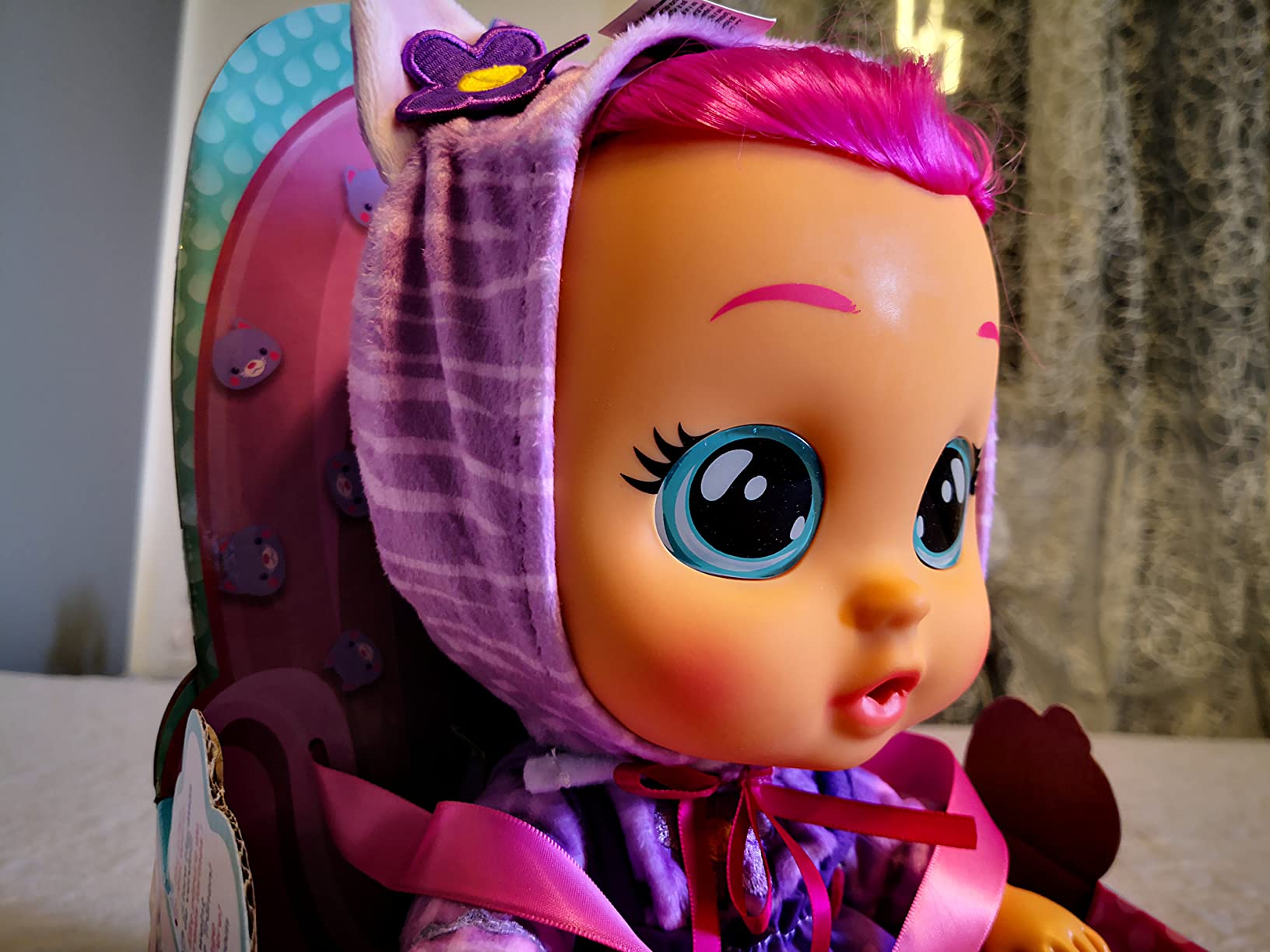 IMC Toys Cry Babies Dressy Katie Bambola 30 cm Capelli Rosa