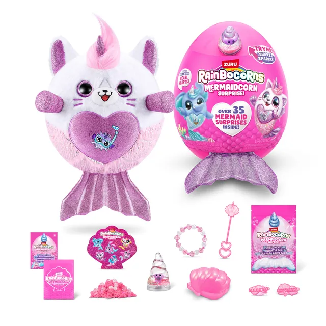 Rainbocorns Mermaidcorn Surprise Kitten sirena peluche serie 7