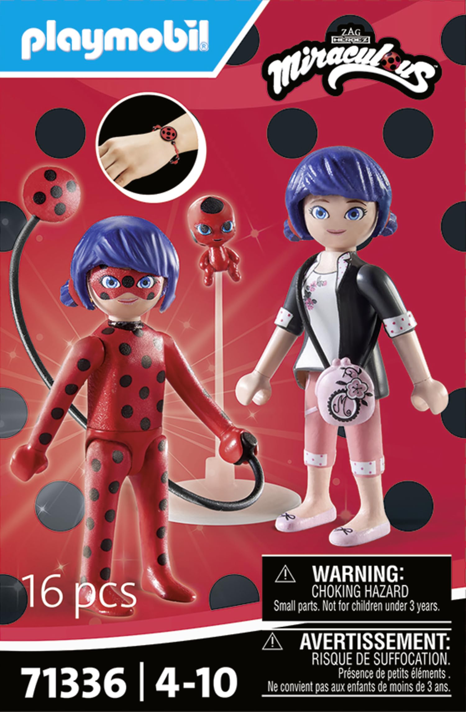 PLAYMOBIL Miraculous 71336 Marinette Ladybug figure 16 pezzi