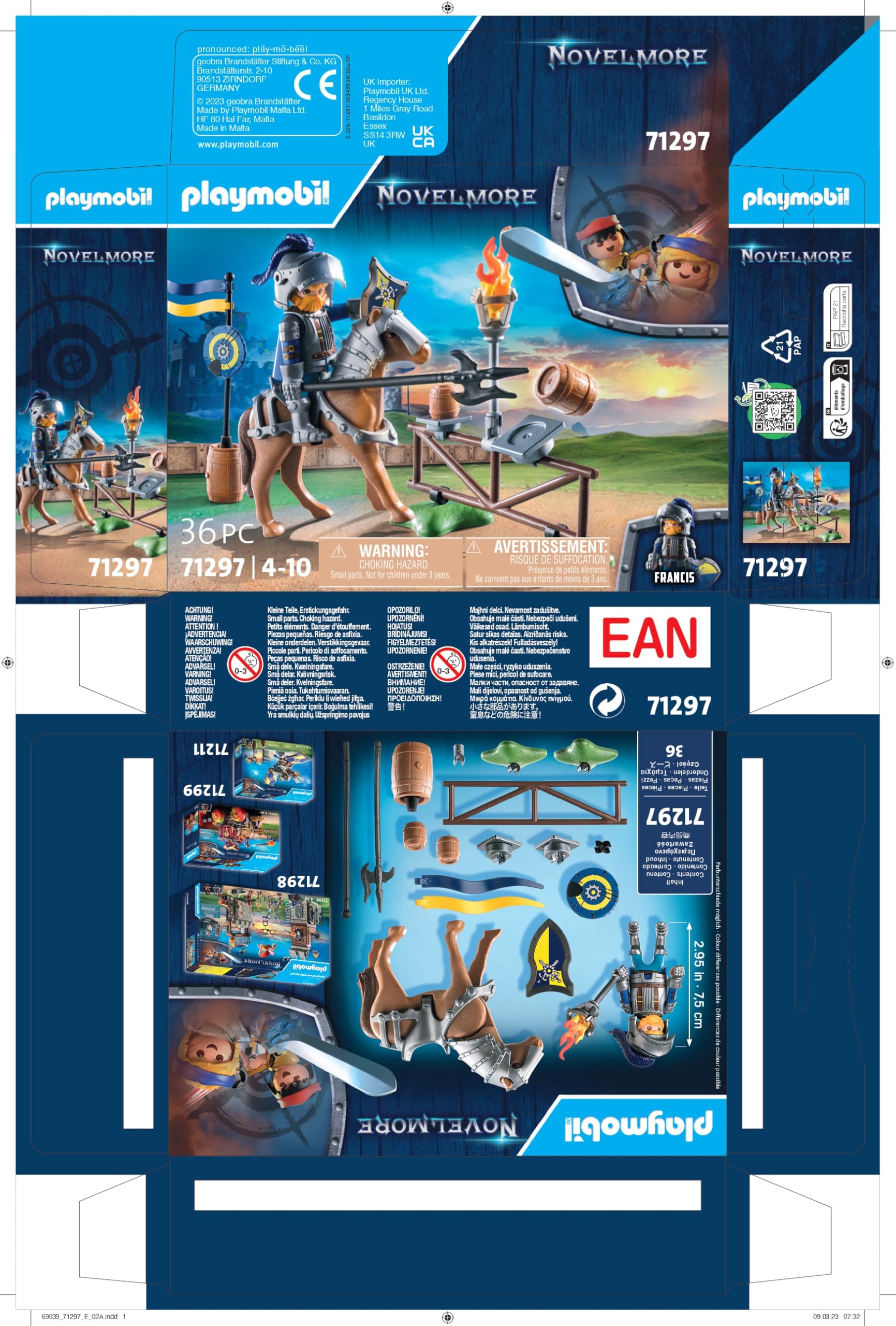PLAYMOBIL Novelmore 71297 Giostra Medievale Giocattolo Cavaliere