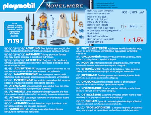 Playmobil Novelmore 71797 fantasma luminoso e cavaliere
