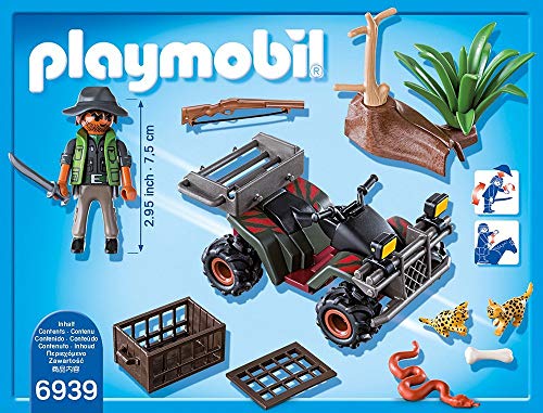 Playmobil 6939 Bracconiere con Quad playset 30 pezzi