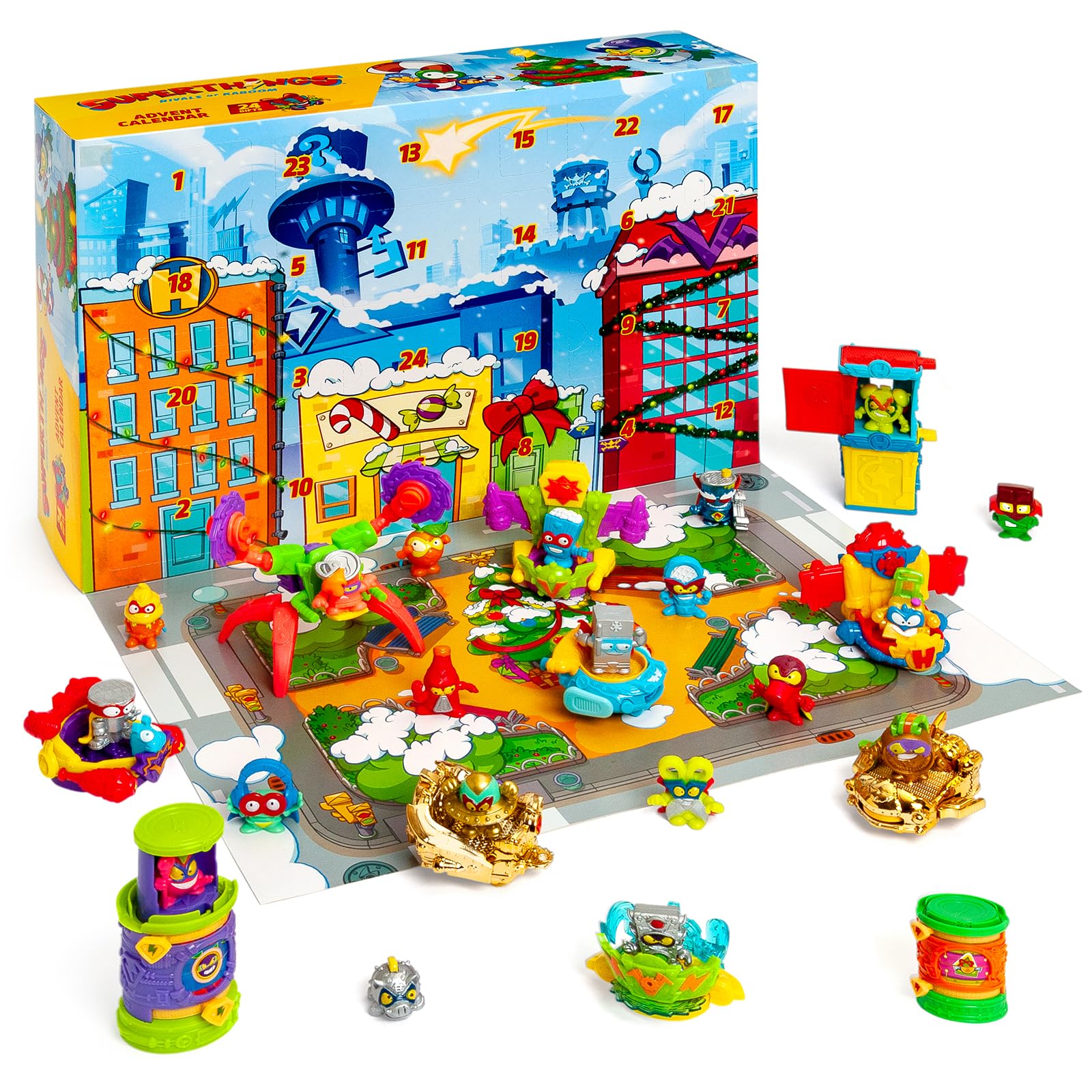 Superthings Calendario Avvento 24 Sorprese Minifigure Natale